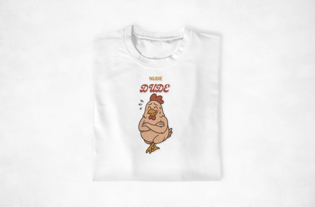 Nude Dude Chicken Unisex T-Shirt