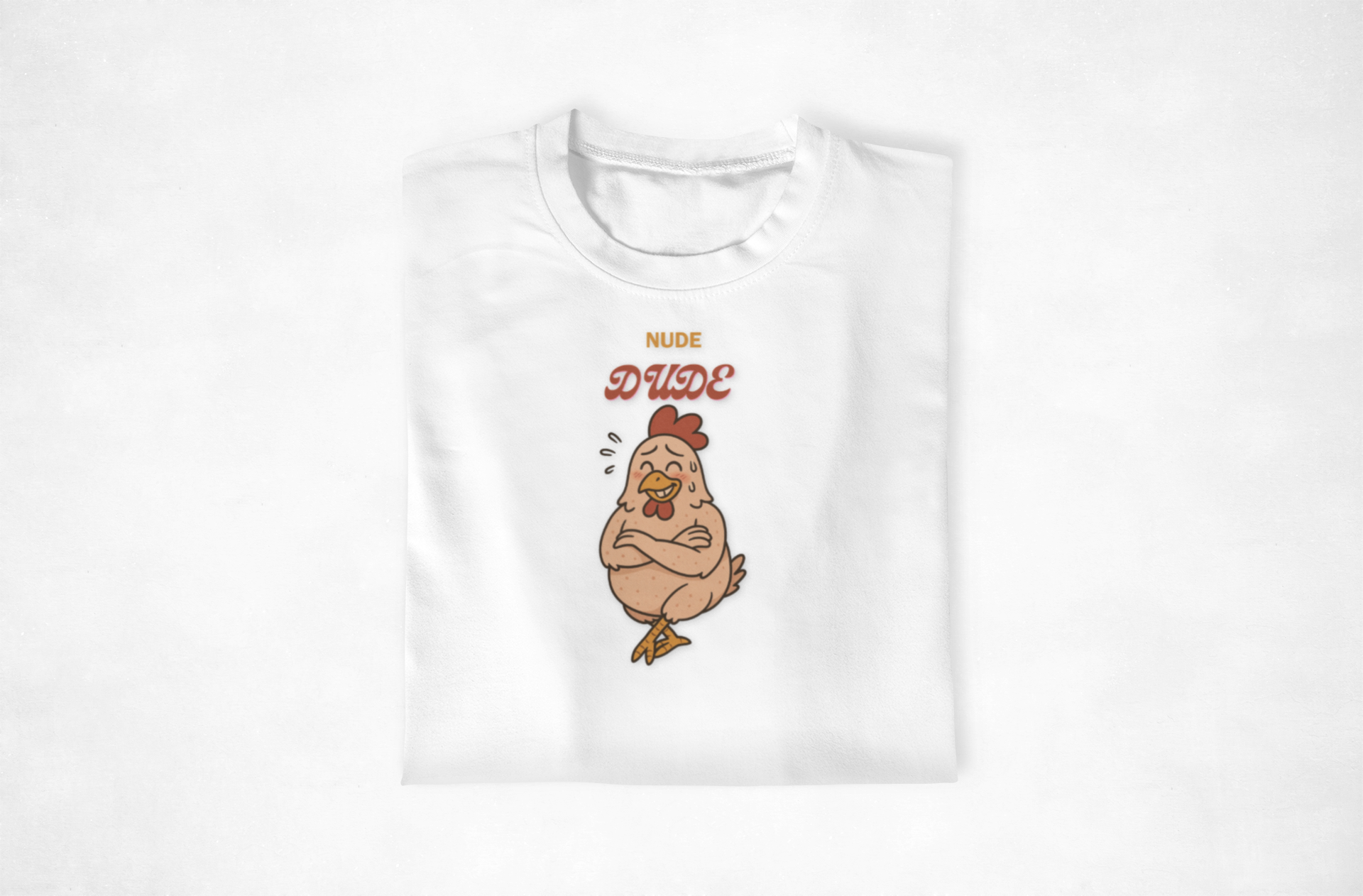 Nude Dude Chicken Unisex T-Shirt