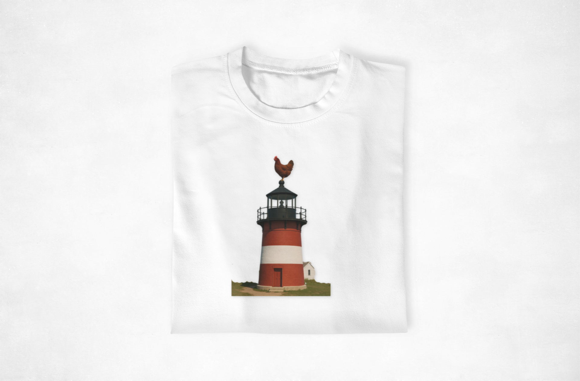 Lighthouse Rooster Unisex T-Shirt