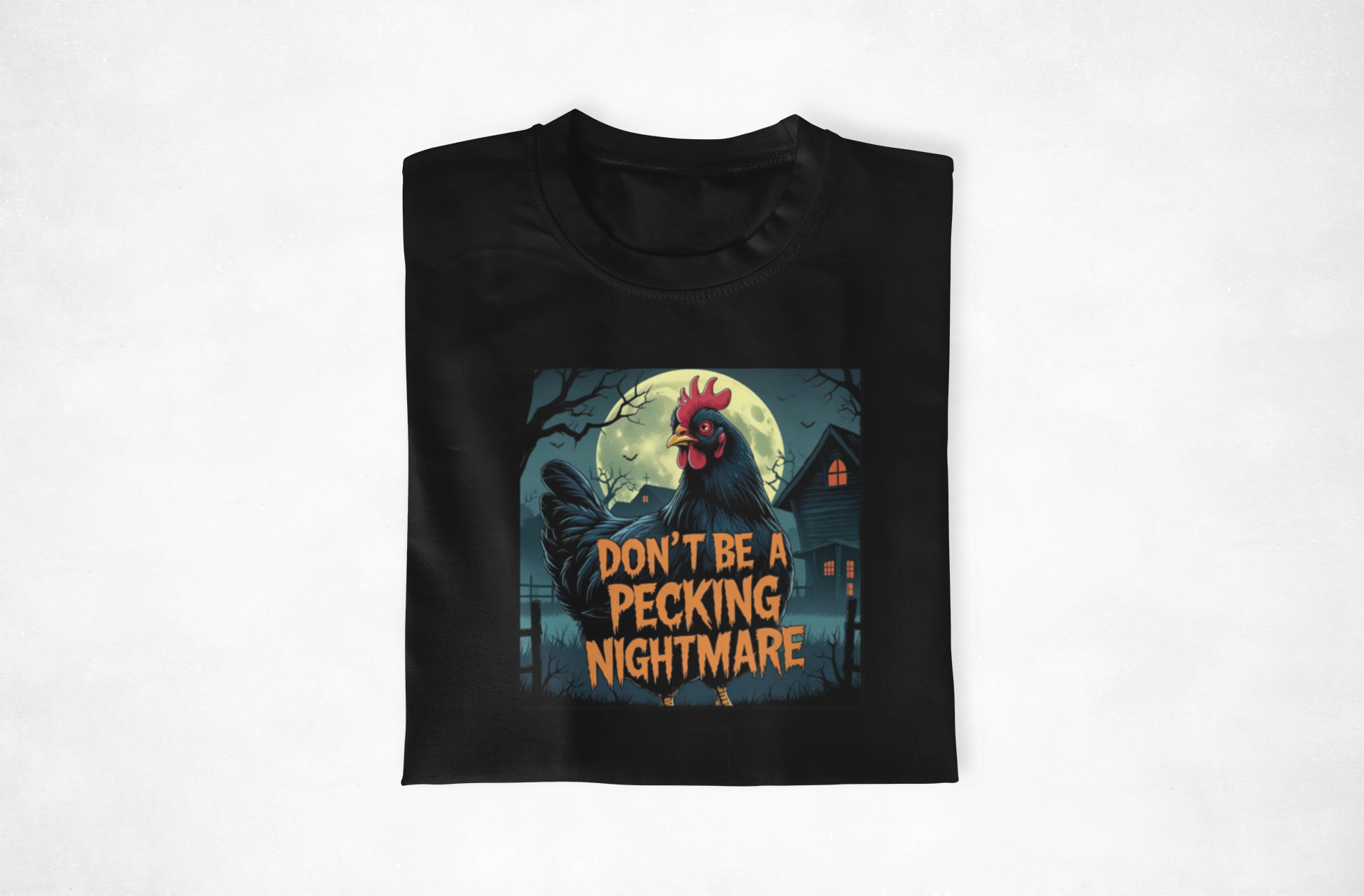 Don't Be a Pecking Nightmare T-shirt, Funny Halloween Shirt, Unisex Tee, Unique Gift, Seasonal Apparel, Spooky Vibe, Casual Wear