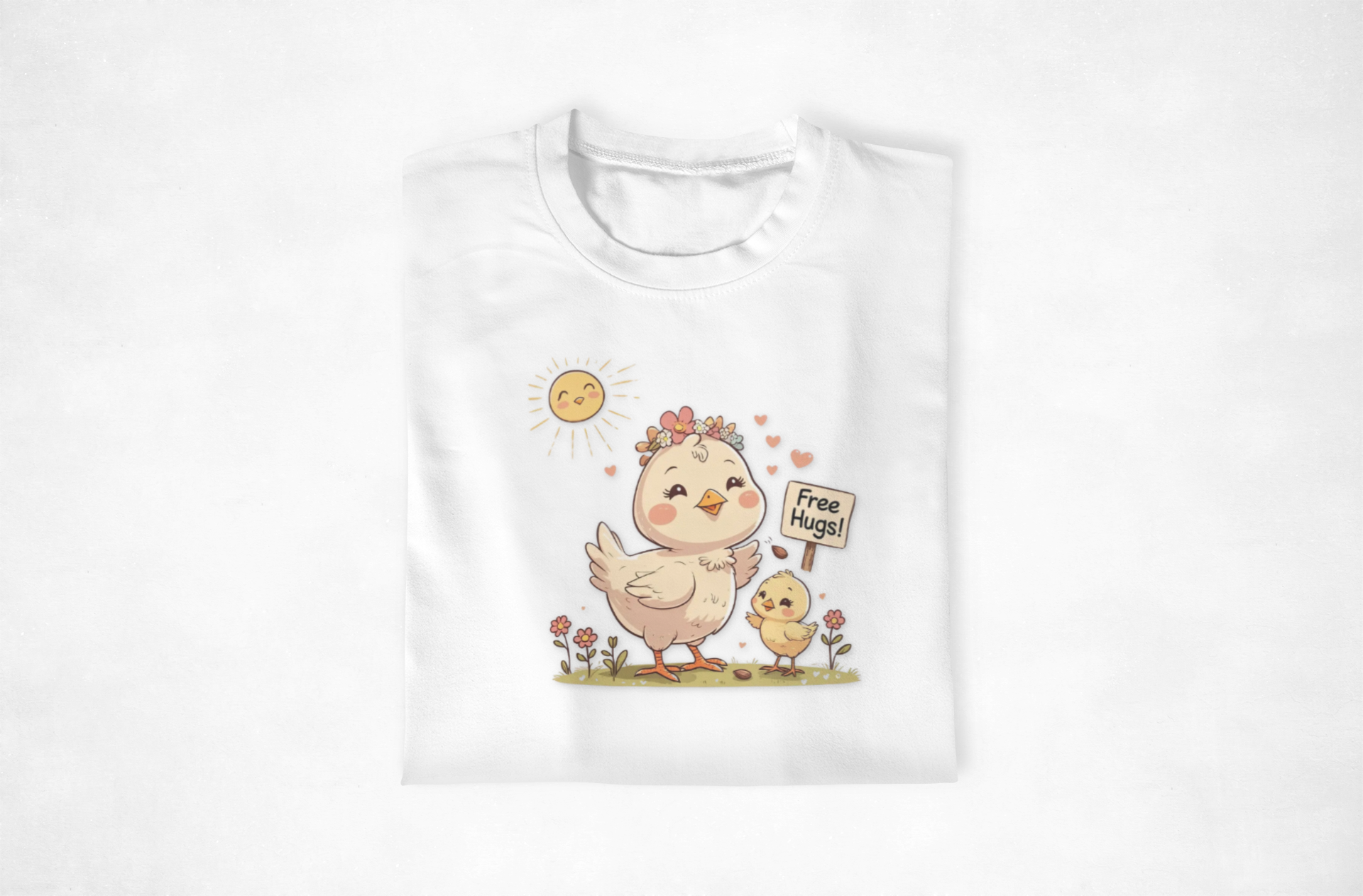 Free Hugs Sweet Chicken Unisex Softstyle T-Shirt