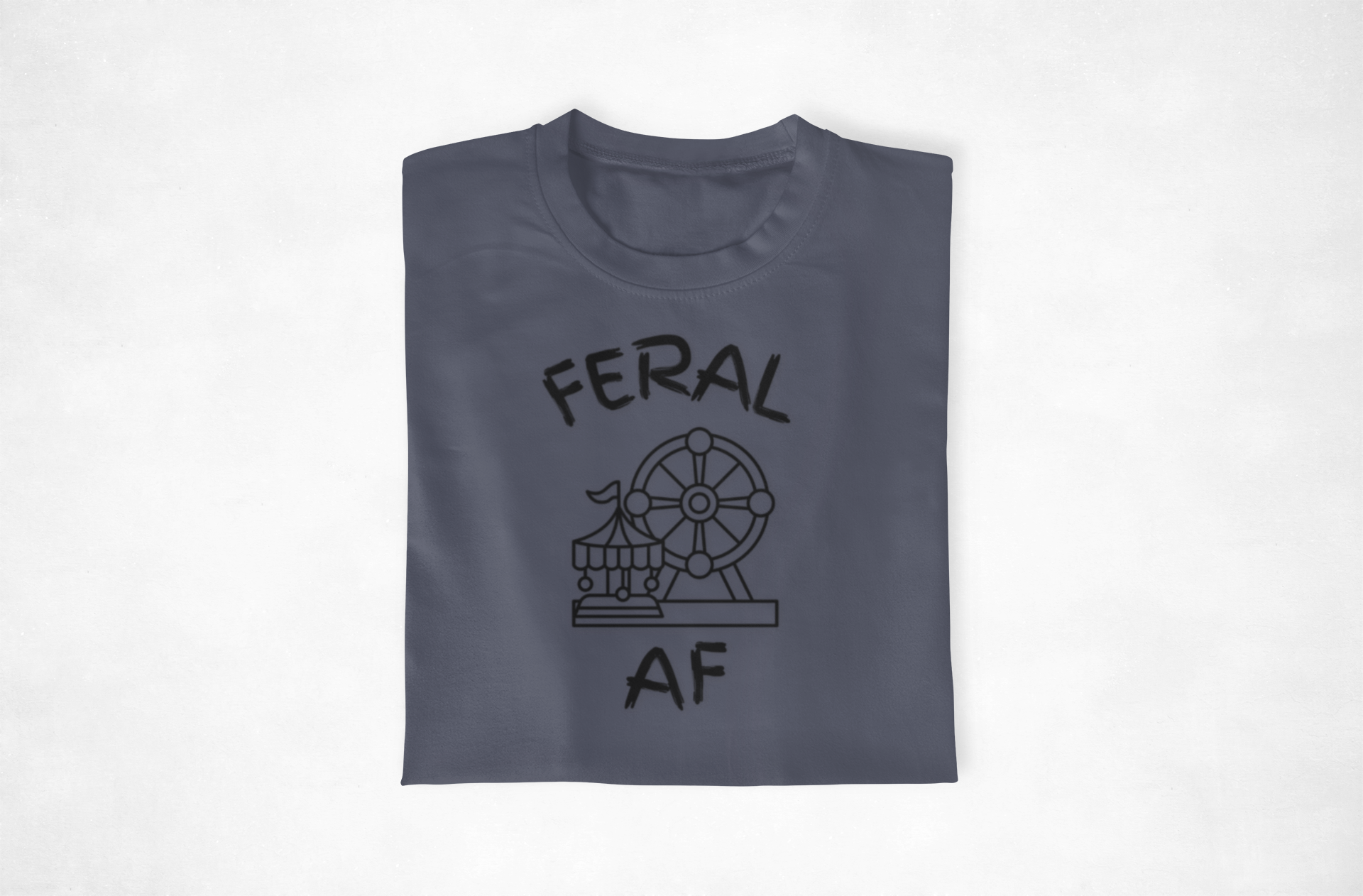 Carnival Feral AF T-Shirt for Wild Spirits, Unisex Graphic Tee, Gift for Animal Lovers, Nature Enthusiast Apparel, Casual Everyday Wear