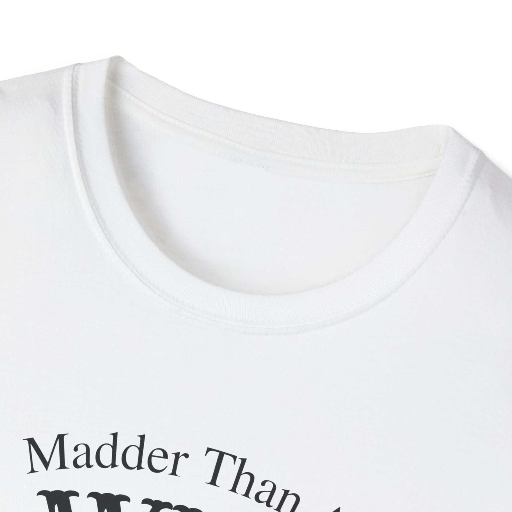 Madder Than A Wet Hen T-Shirt, Humorous Tee, Funny Gift, Unisex Shirt, Farm Animal Apparel, Casual Wear, Gift for Him/Her