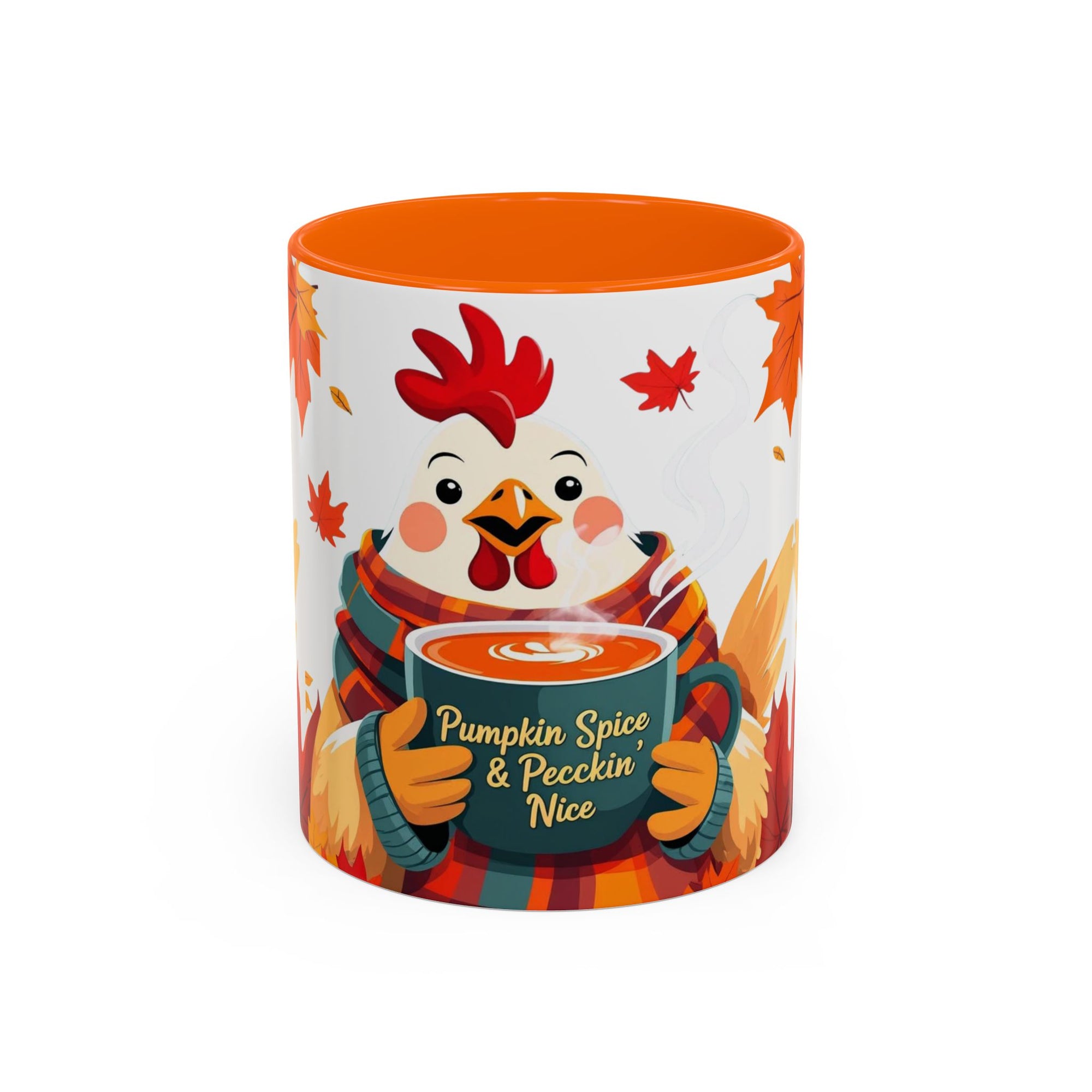 Pumpkin Spice & Peckin’ Nice Mug – Funny Chicken Coffee Cup – Fall Farmhouse Gift for Chicken Lovers Autumn Chicken Coffee Mug, Cute Fall Cup, Pumpkin Spice, Thanksgiving Gift, Farmhouse Decor, Cozy Vibes