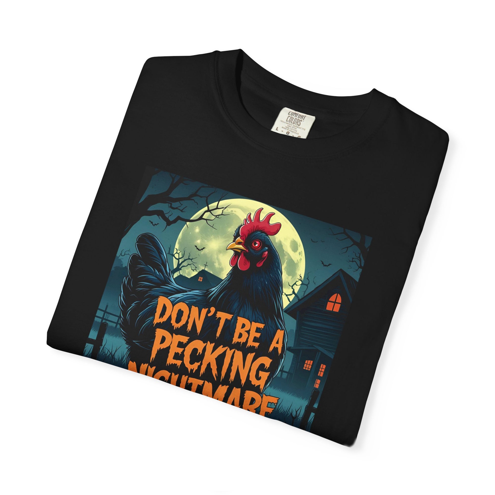 Don't Be a Pecking Nightmare T-shirt, Funny Halloween Shirt, Unisex Tee, Unique Gift, Seasonal Apparel, Spooky Vibe, Casual Wear