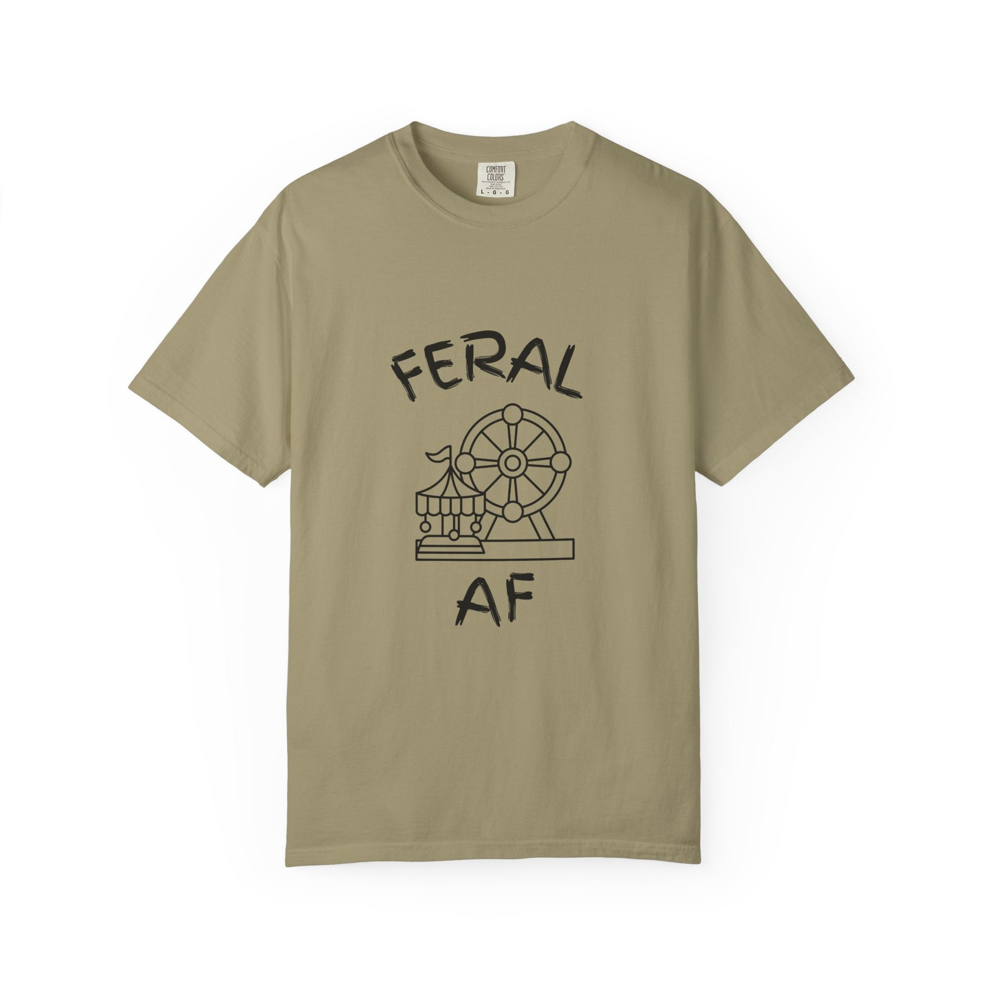 Carnival Feral AF T-Shirt for Wild Spirits, Unisex Graphic Tee, Gift for Animal Lovers, Nature Enthusiast Apparel, Casual Everyday Wear