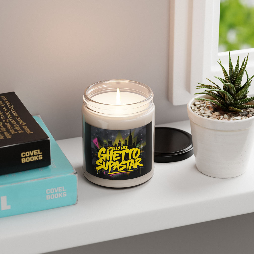Smells Like Ghetto Supastar Soy Candle | 90s Nostalgia Gift | Pras, Mya & ODB Inspired Candle | Retro Funny Candle for Music Lovers