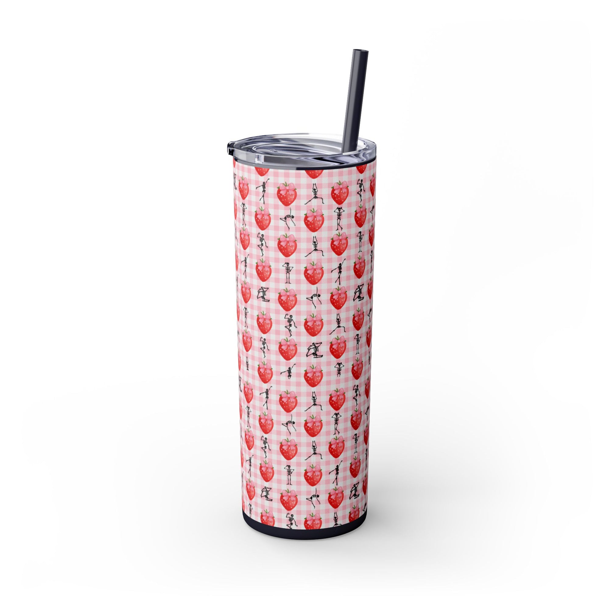 Charming Holiday Skinny Tumbler with Straw, 20oz - Perfect Gift for Parties, Home Use, Outdoor Events, Summer Picnics, or Seasonal [...]
