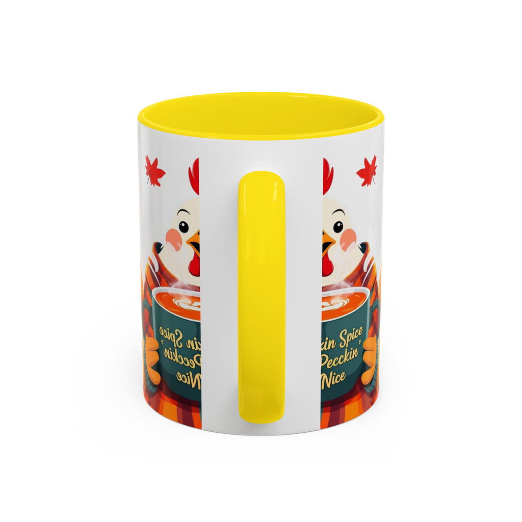 Pumpkin Spice & Peckin’ Nice Mug – Funny Chicken Coffee Cup – Fall Farmhouse Gift for Chicken Lovers Autumn Chicken Coffee Mug, Cute Fall Cup, Pumpkin Spice, Thanksgiving Gift, Farmhouse Decor, Cozy Vibes