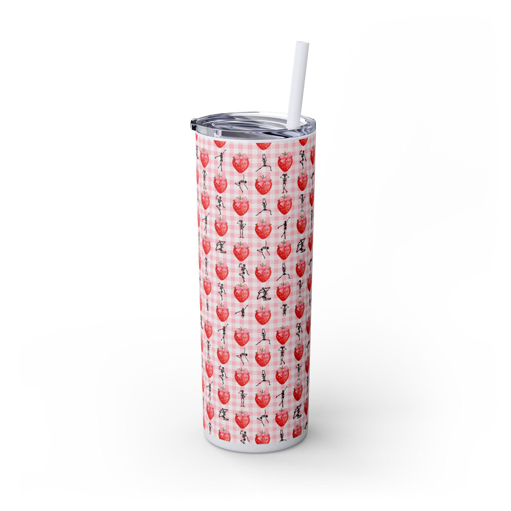 Charming Holiday Skinny Tumbler with Straw, 20oz - Perfect Gift for Parties, Home Use, Outdoor Events, Summer Picnics, or Seasonal [...]