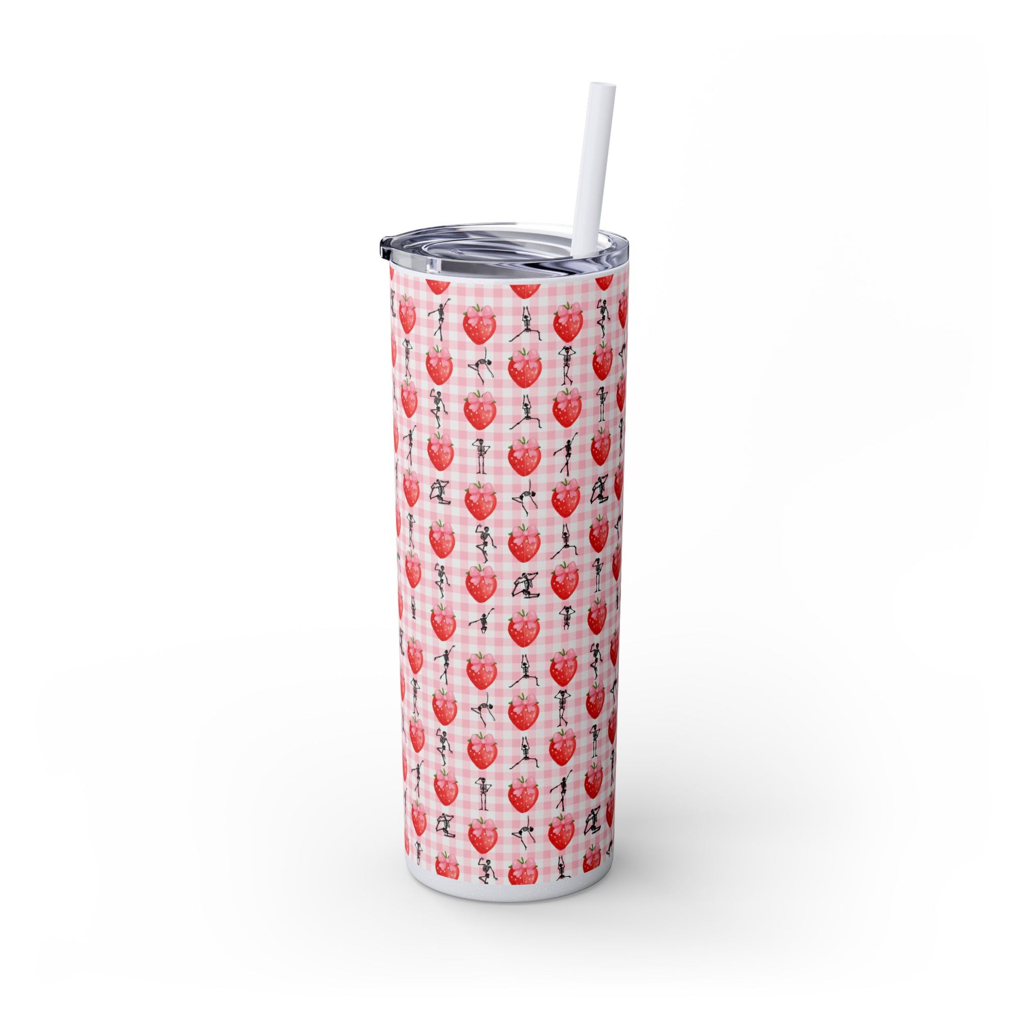 Charming Holiday Skinny Tumbler with Straw, 20oz - Perfect Gift for Parties, Home Use, Outdoor Events, Summer Picnics, or Seasonal [...]