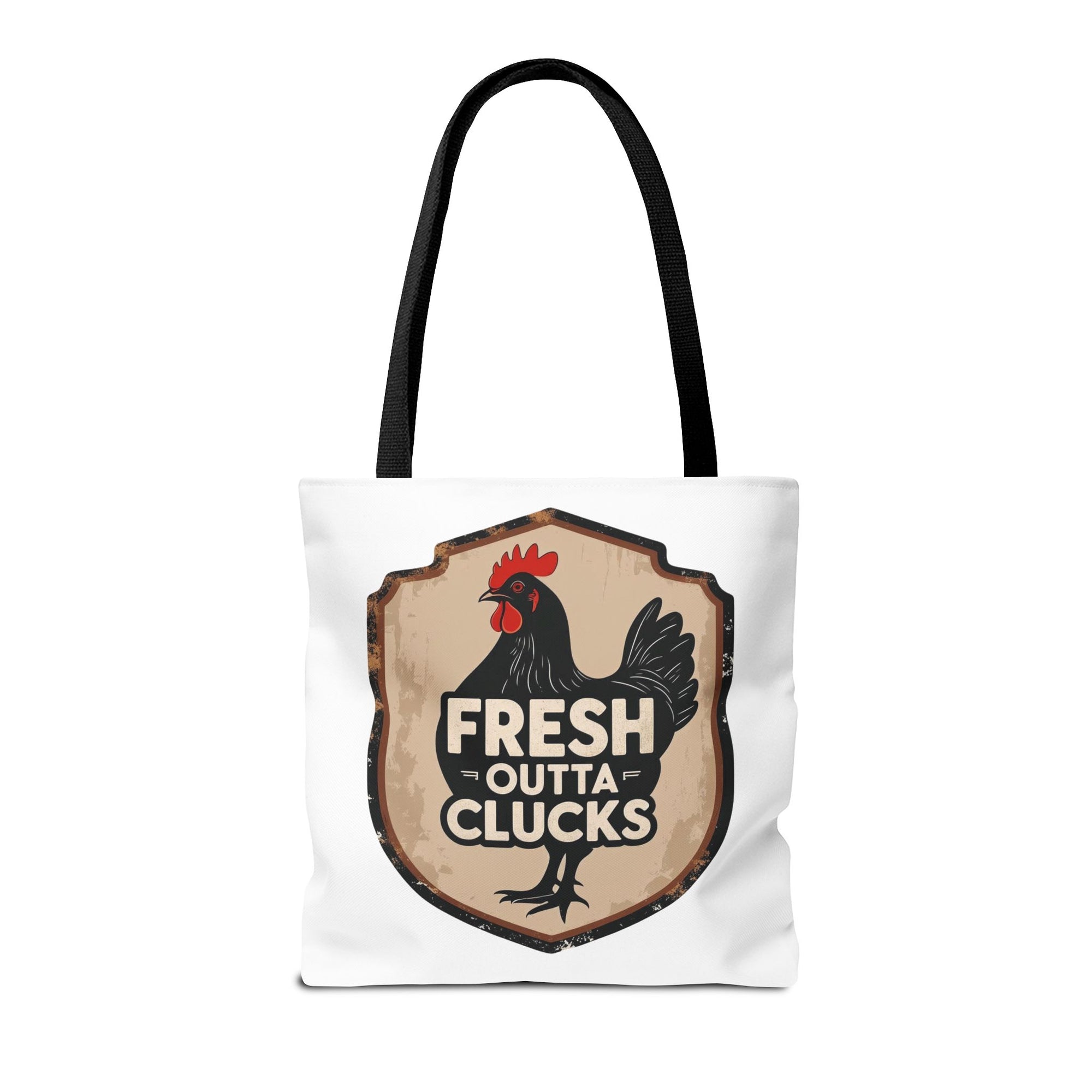 Fresh Outta Clucks Chicken Tote Bag – Funny Farmhouse Market Bag – Gift for Chicken Moms