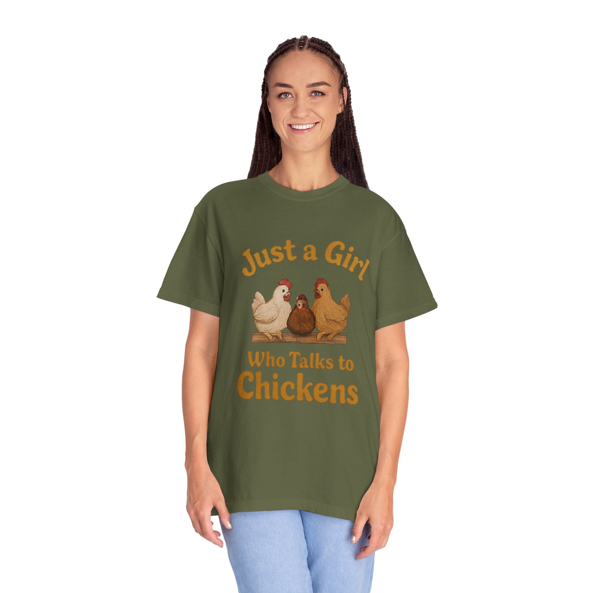 Just a Girl Who Talks to Chickens T-shirt | Fun Farm Tee, Gift for Chicken Lovers, Unisex Casual Wear, Quirky Animal Apparel, Country [...]