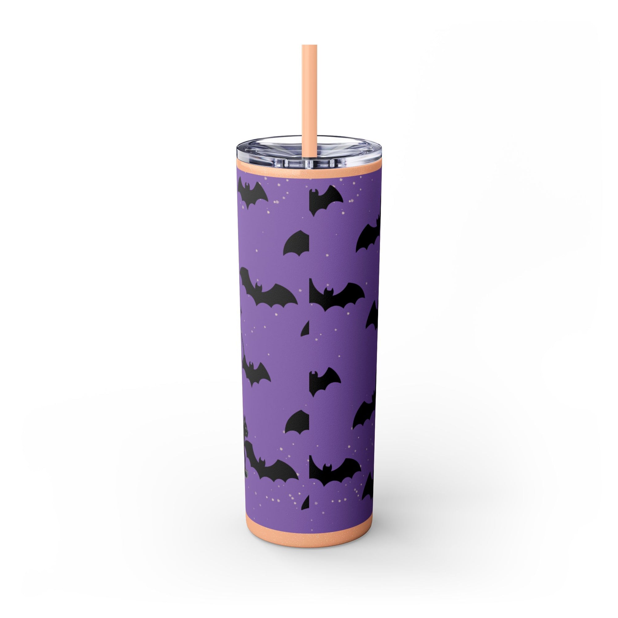 Halloween-Themed Skinny Tumbler with Straw, 20oz | Perfect for Spooky Parties, Trick or Treating, Gifting, or Everyday Use