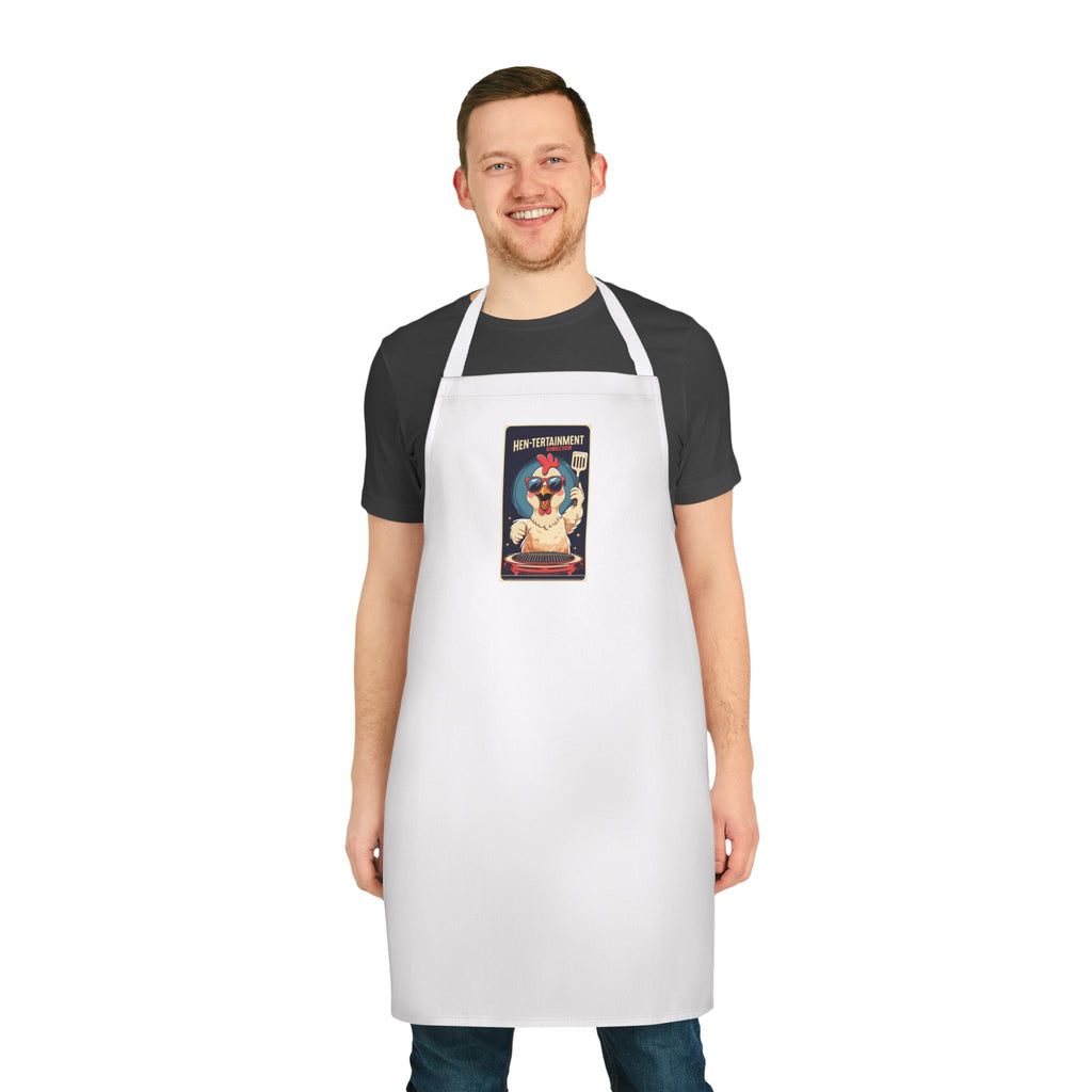Hen-tertainment Director Chicken Humorous Farmhouse BBQ Cooking Apron - Hen-tertainment, Gift for Chefs, BBQ Lovers, and Chicken Lovers