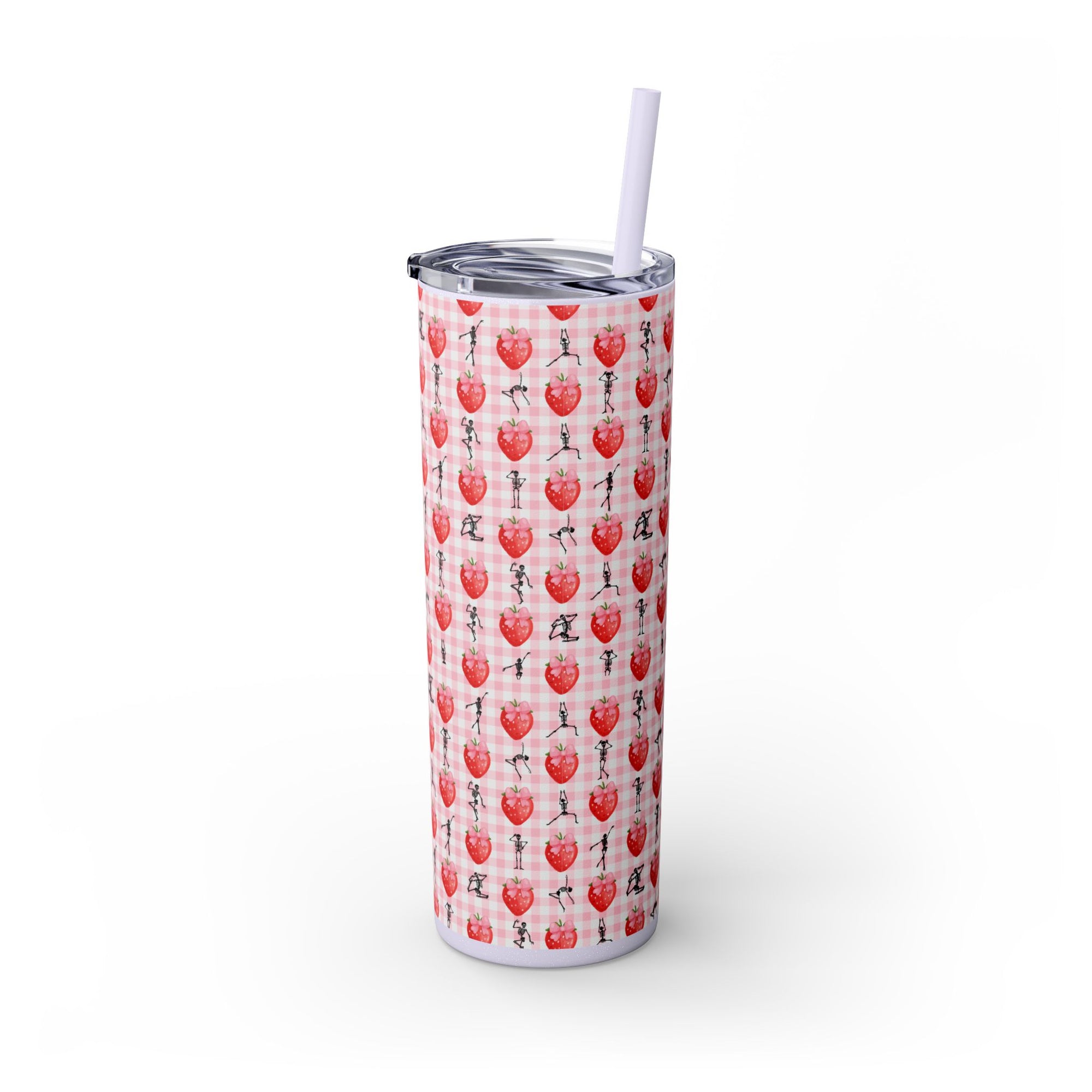 Charming Holiday Skinny Tumbler with Straw, 20oz - Perfect Gift for Parties, Home Use, Outdoor Events, Summer Picnics, or Seasonal [...]