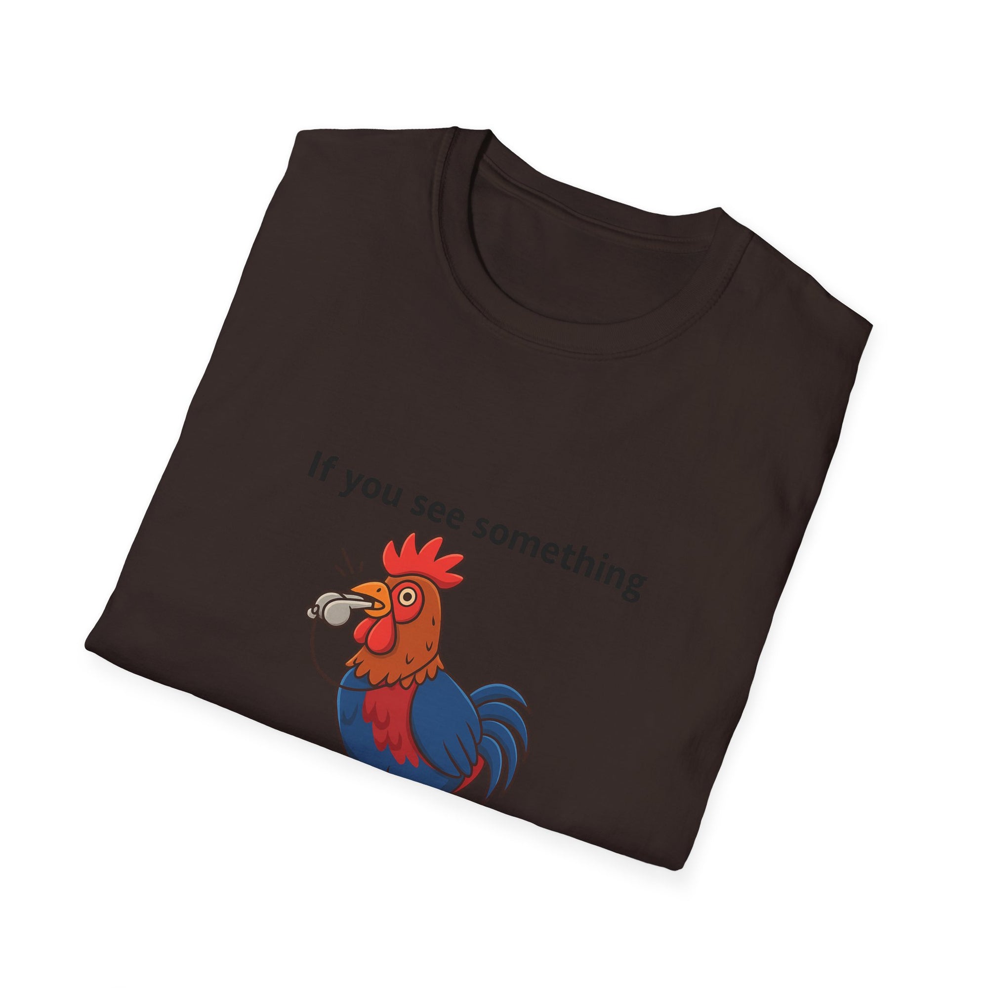 Funny Whistleblower Chicken Shirt – Farm Animal Humor Tee, Gift for Chicken Lovers, Backyard Farm Life
