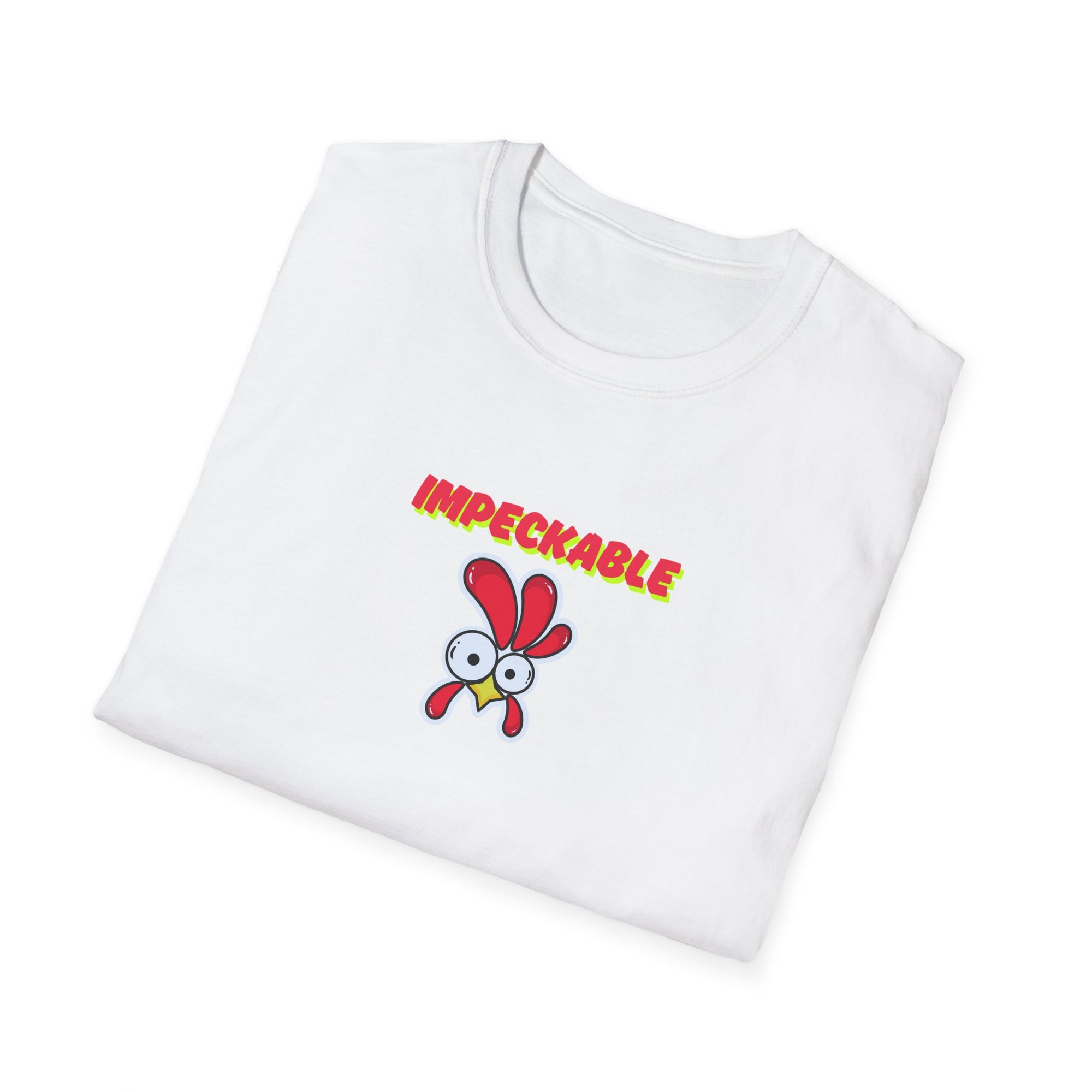 Impekcable Chicken Themed Unisex Softstyle T-Shirt