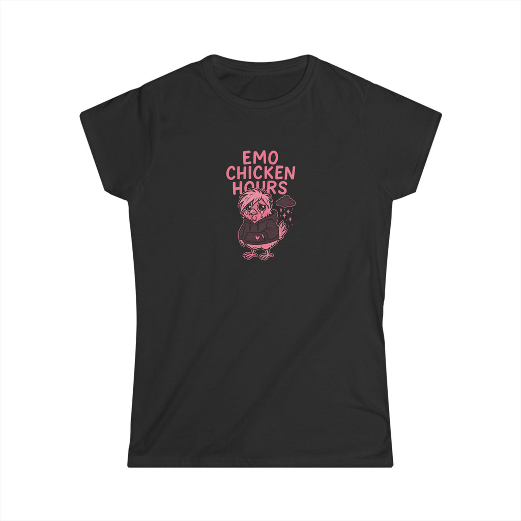 Emo Chicken Hours Women's Softstyle Tee