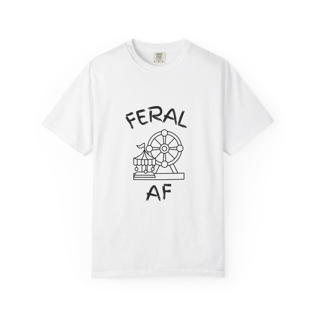 Carnival Feral AF T-Shirt for Wild Spirits, Unisex Graphic Tee, Gift for Animal Lovers, Nature Enthusiast Apparel, Casual Everyday Wear