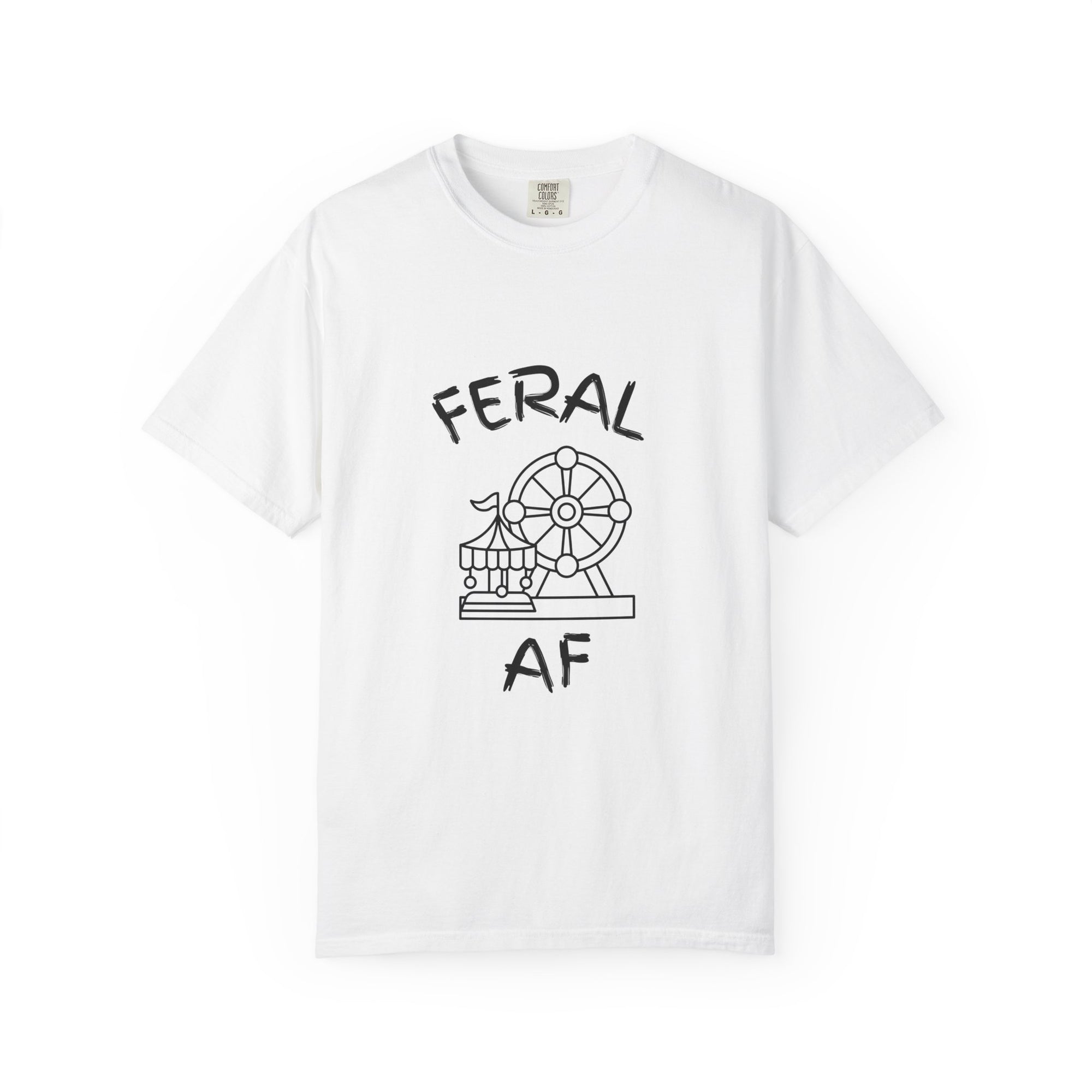 Carnival Feral AF T-Shirt for Wild Spirits, Unisex Graphic Tee, Gift for Animal Lovers, Nature Enthusiast Apparel, Casual Everyday Wear