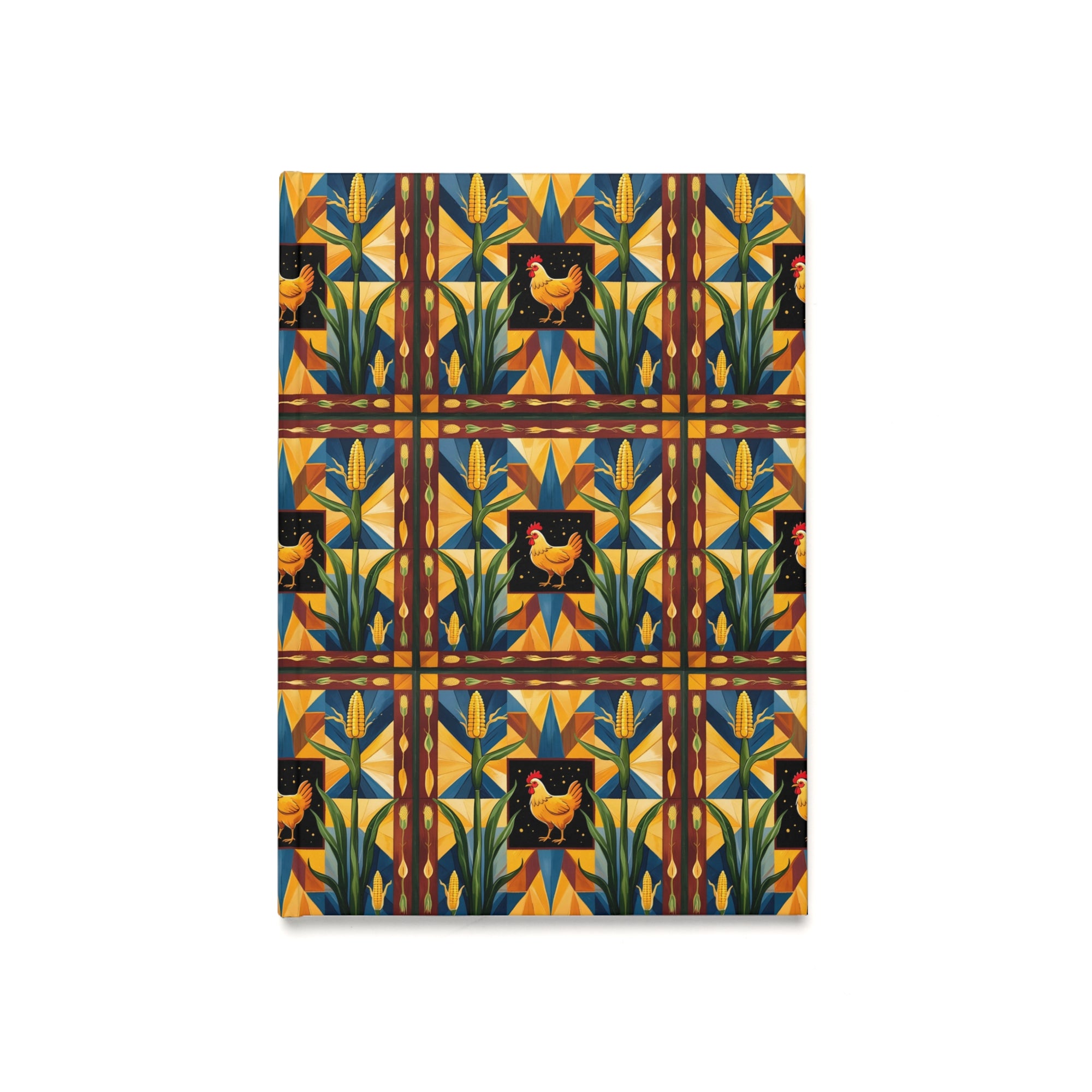 Patchwork Corn Cluck Vibrant Farmhouse Journal with Chicken Design - A5 Hardcover Notebook for Writing, Sketching, Gift for Gardeners, Farmhouse Decor, [...]