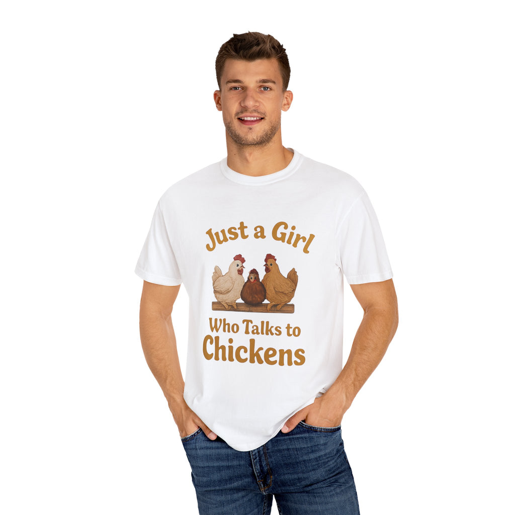 Just a Girl Who Talks to Chickens T-shirt | Fun Farm Tee, Gift for Chicken Lovers, Unisex Casual Wear, Quirky Animal Apparel, Country [...]