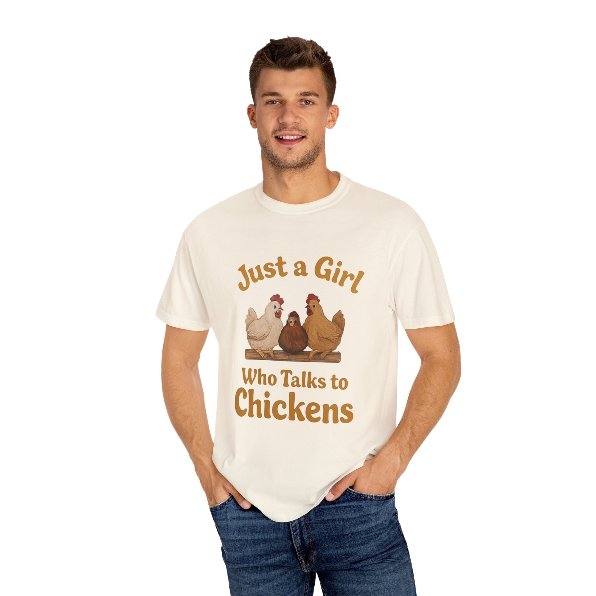 Just a Girl Who Talks to Chickens T-shirt | Fun Farm Tee, Gift for Chicken Lovers, Unisex Casual Wear, Quirky Animal Apparel, Country [...]