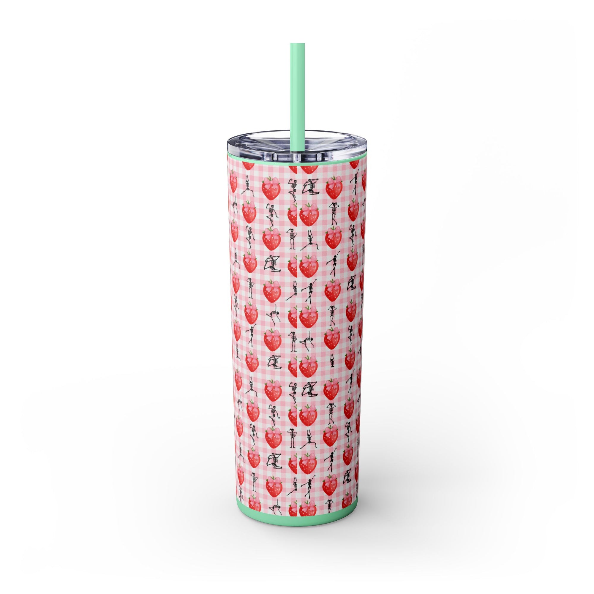 Charming Holiday Skinny Tumbler with Straw, 20oz - Perfect Gift for Parties, Home Use, Outdoor Events, Summer Picnics, or Seasonal [...]