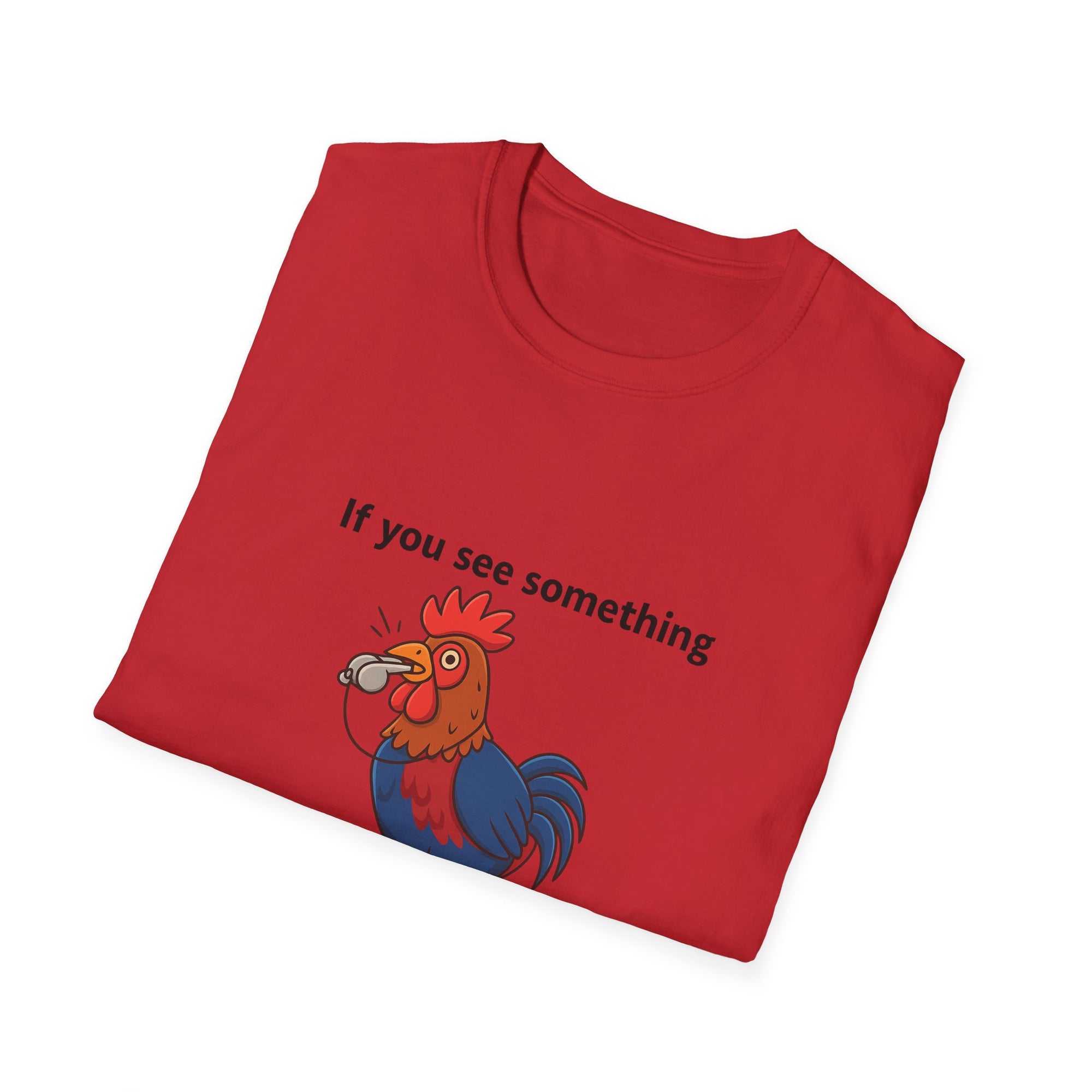 Funny Whistleblower Chicken Shirt – Farm Animal Humor Tee, Gift for Chicken Lovers, Backyard Farm Life