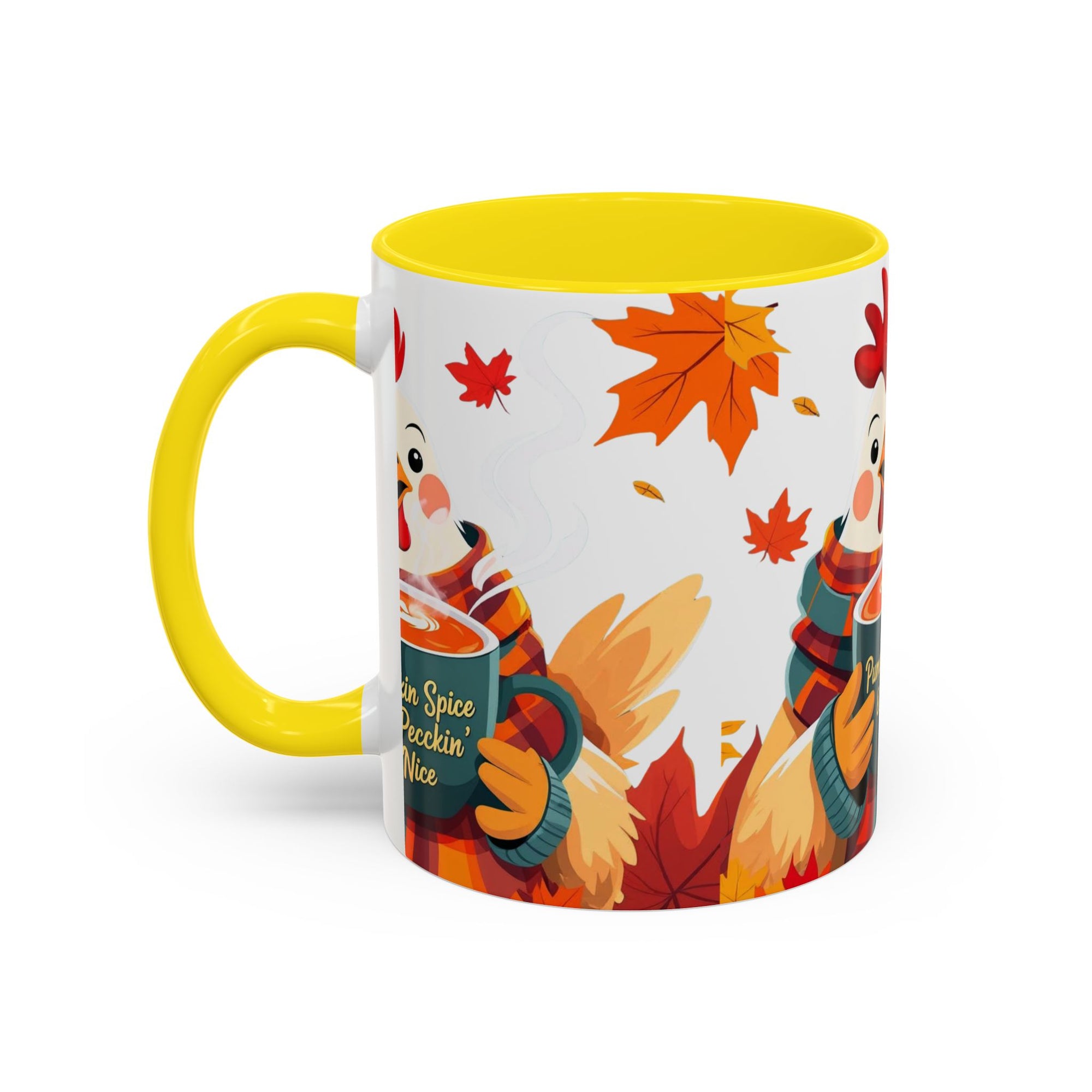 Pumpkin Spice & Peckin’ Nice Mug – Funny Chicken Coffee Cup – Fall Farmhouse Gift for Chicken Lovers Autumn Chicken Coffee Mug, Cute Fall Cup, Pumpkin Spice, Thanksgiving Gift, Farmhouse Decor, Cozy Vibes
