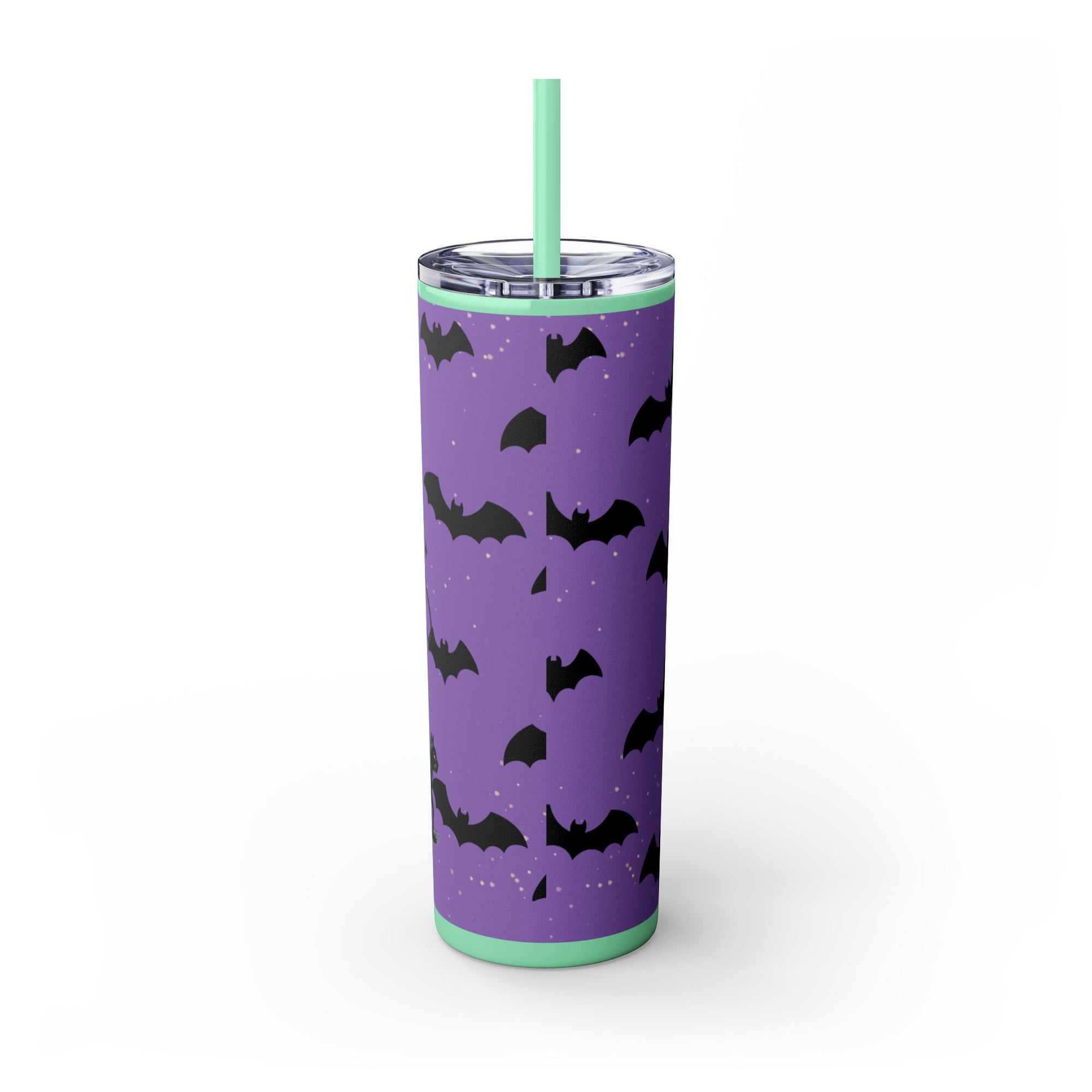 Halloween-Themed Skinny Tumbler with Straw, 20oz | Perfect for Spooky Parties, Trick or Treating, Gifting, or Everyday Use