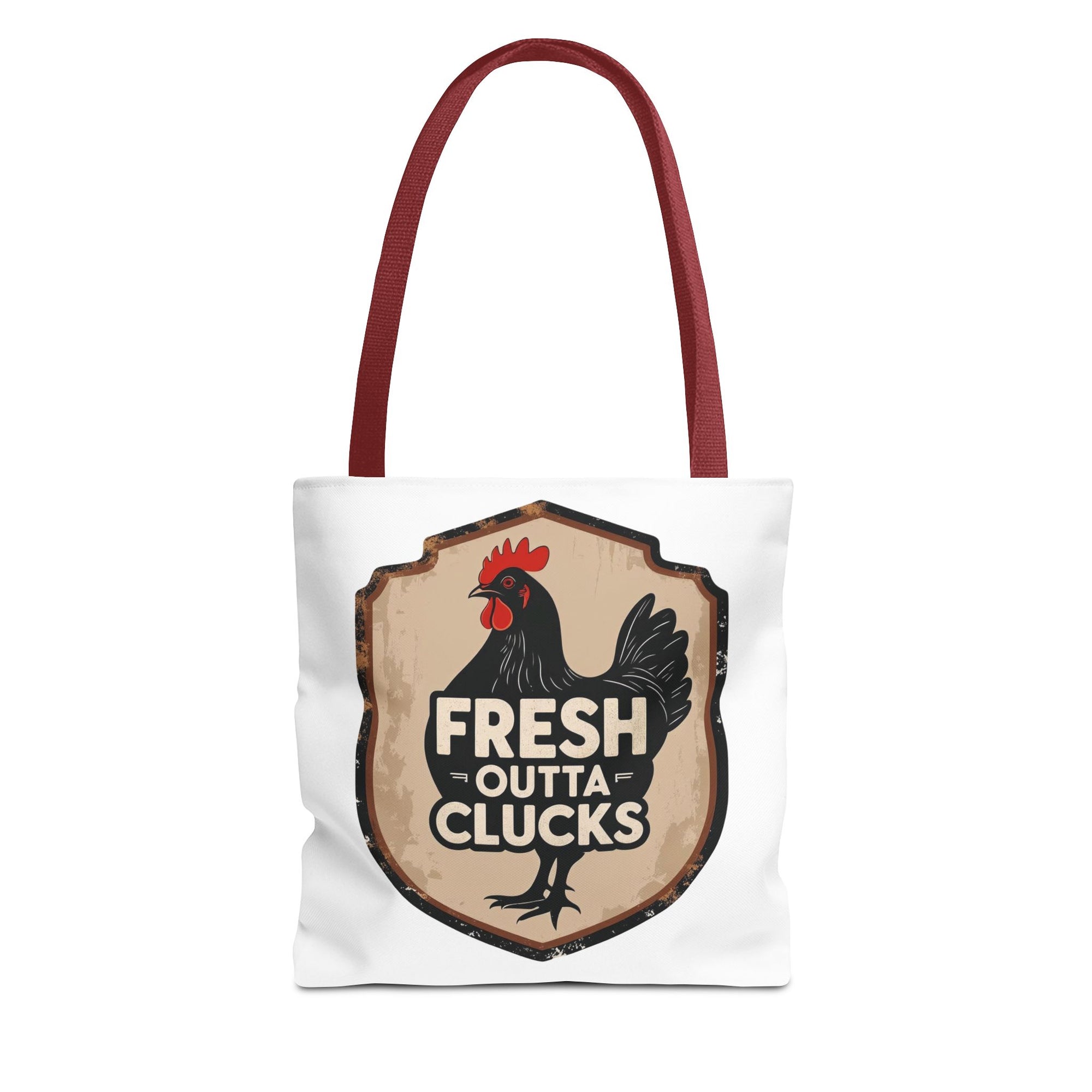 Fresh Outta Clucks Chicken Tote Bag – Funny Farmhouse Market Bag – Gift for Chicken Moms