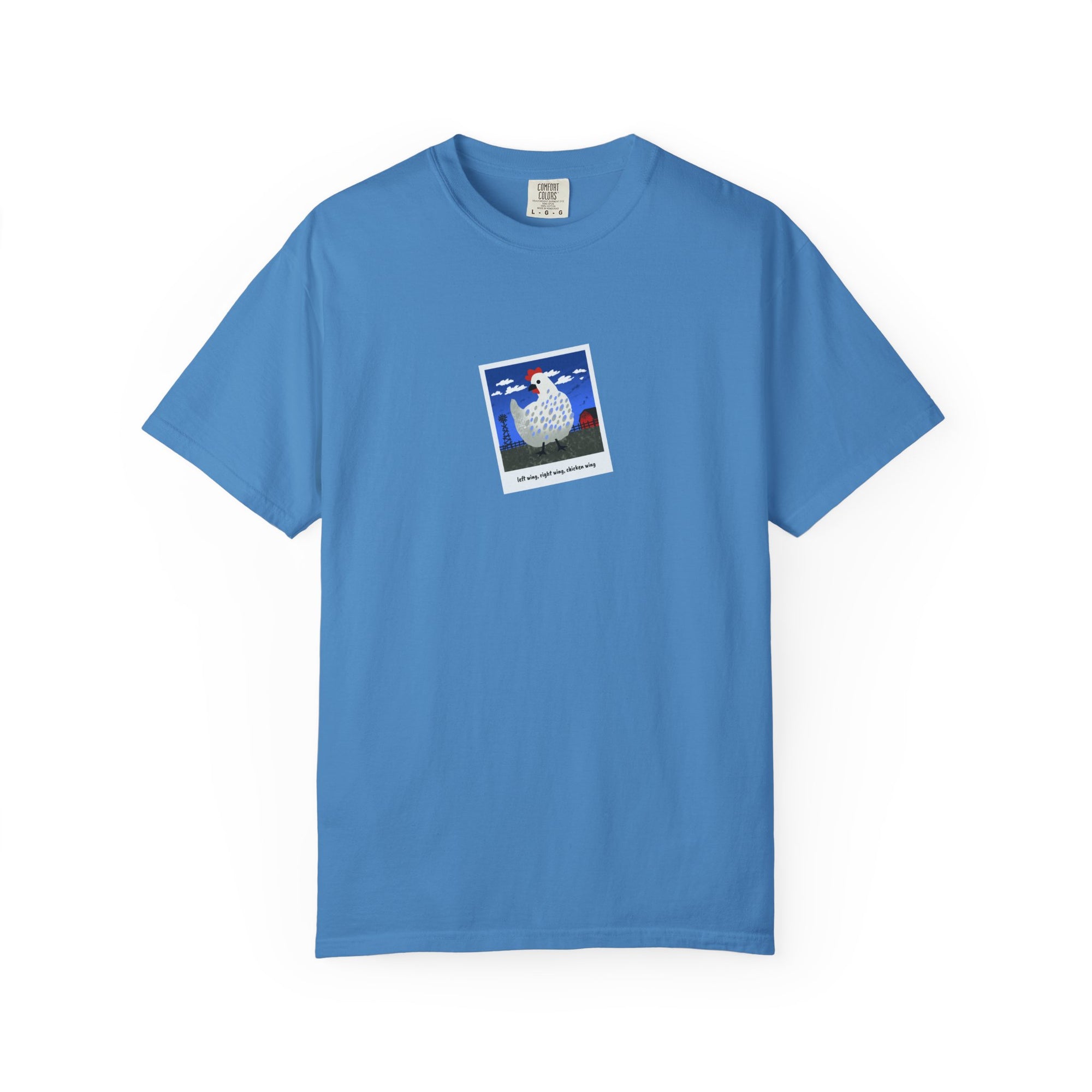 Left Wing Right Wing Chicken Wing Garment-Dyed T-Shirt