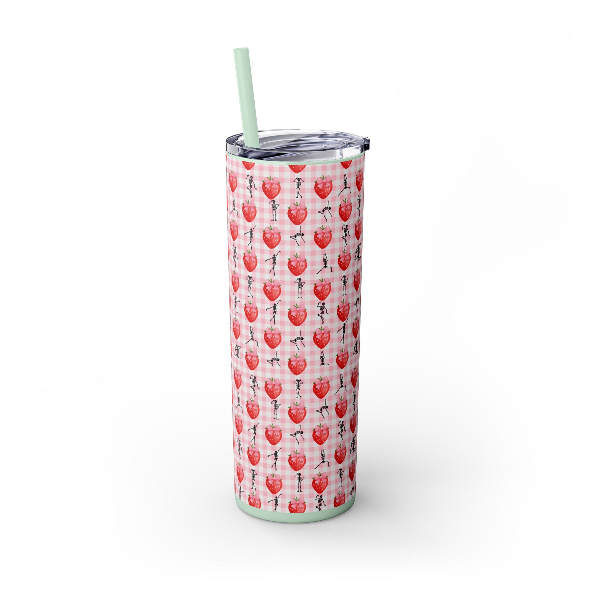 Charming Holiday Skinny Tumbler with Straw, 20oz - Perfect Gift for Parties, Home Use, Outdoor Events, Summer Picnics, or Seasonal [...]