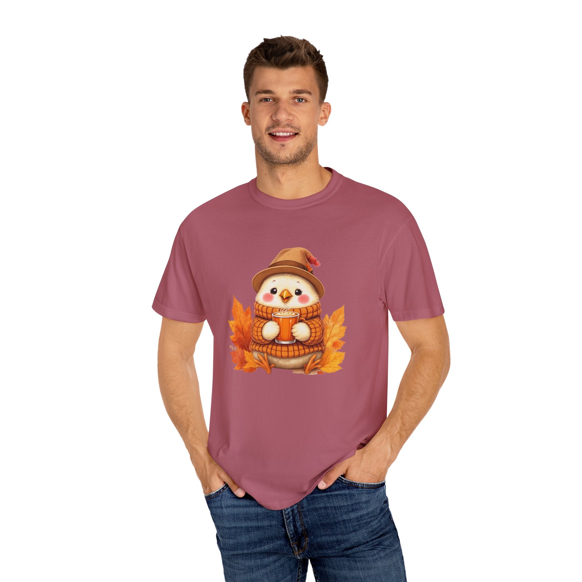 Pumpkin Spice and Peckin Nice Whimsical Snowman Tshirt, Unisex Fall Tee, Holiday Shirt, Thanksgiving Outfit, Winter Wardrobe Essential