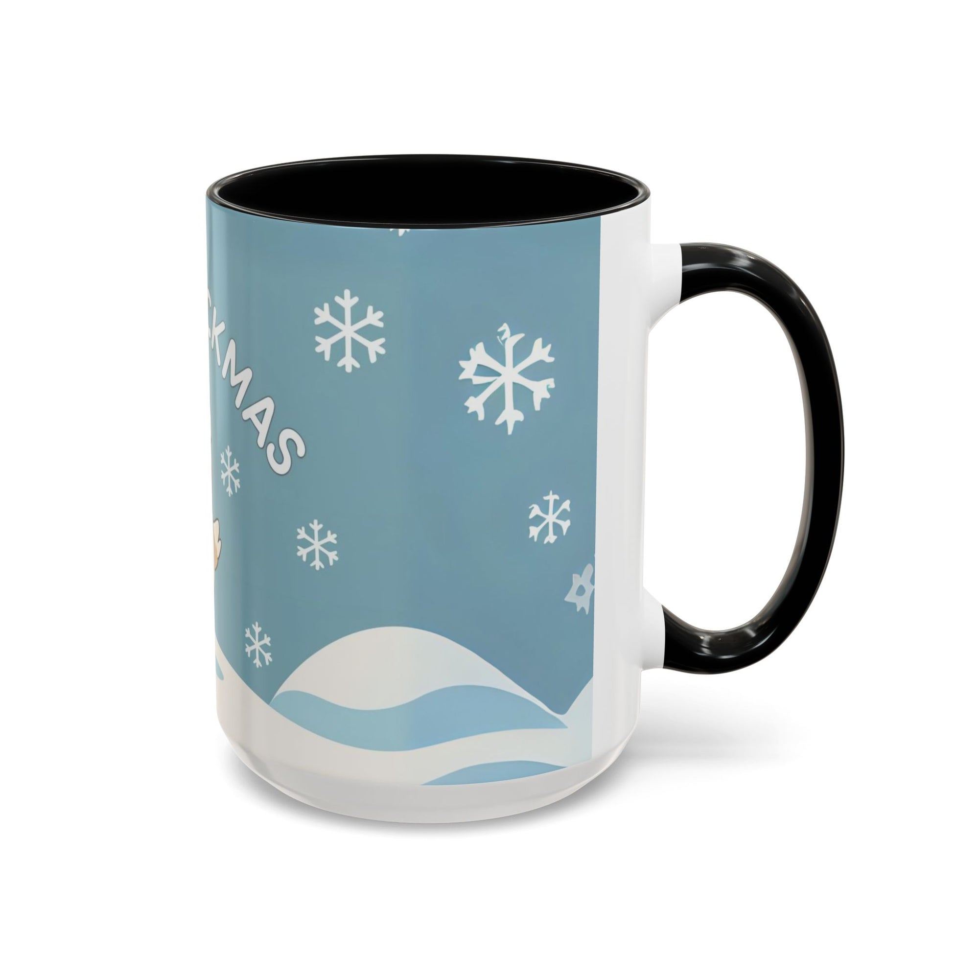 Merry Chickmas Christmas Chicken Accent Coffee Mug - Cute Holiday Gift, Festive Drinkware, Winter Celebration, Merry Chickmas, Funny Holiday Gift for Chicken Moms