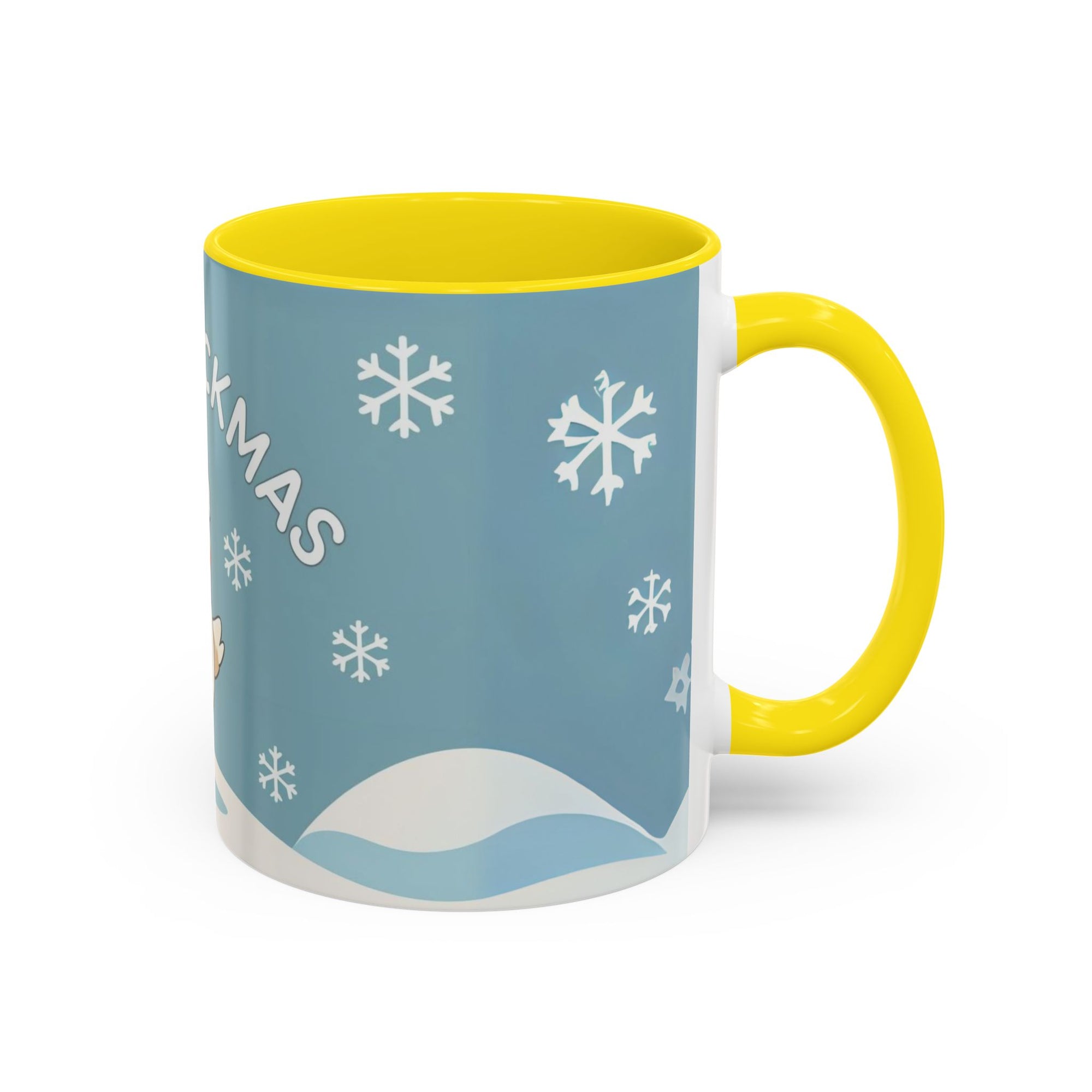 Merry Chickmas Christmas Chicken Accent Coffee Mug - Cute Holiday Gift, Festive Drinkware, Winter Celebration, Merry Chickmas, Funny Holiday Gift for Chicken Moms