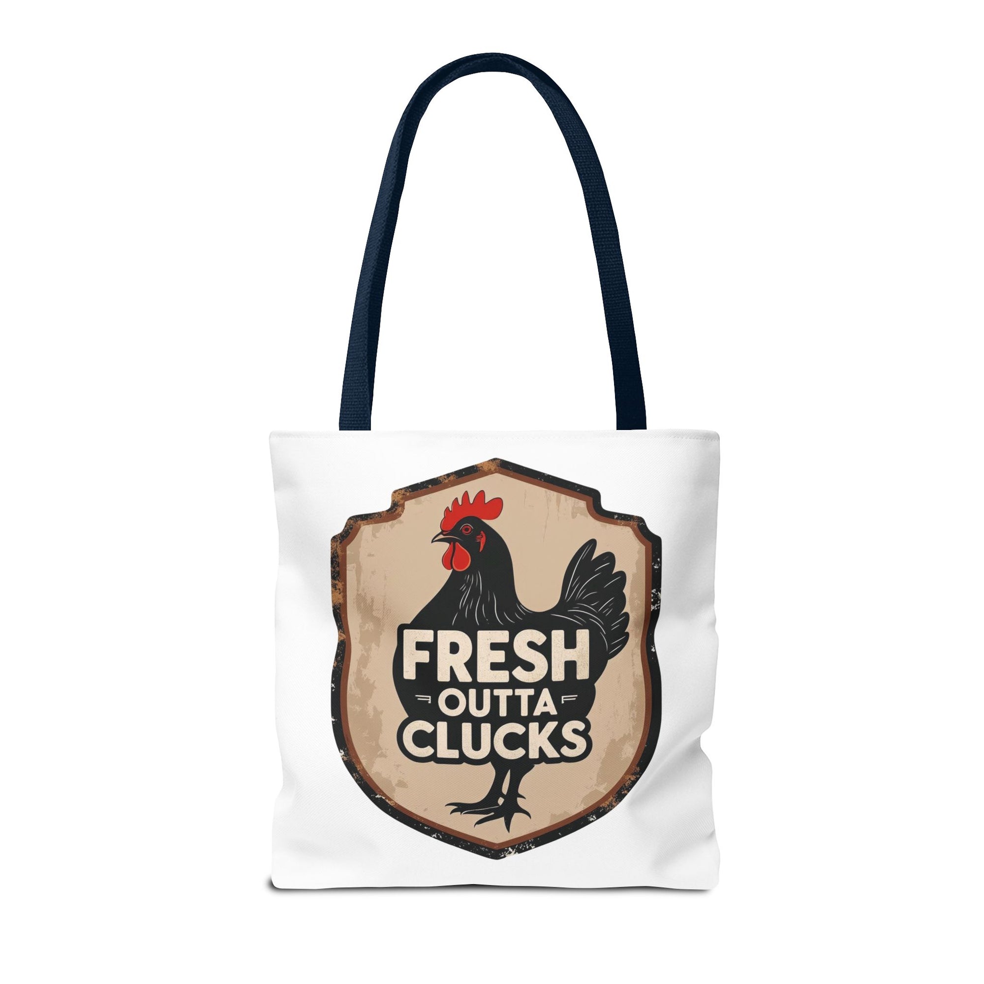 Fresh Outta Clucks Chicken Tote Bag – Funny Farmhouse Market Bag – Gift for Chicken Moms