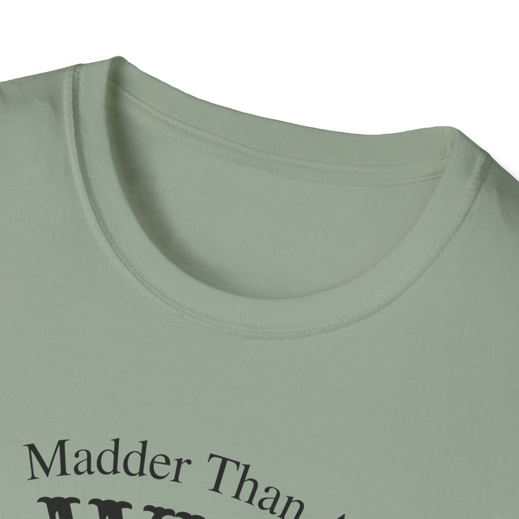 Madder Than A Wet Hen T-Shirt, Humorous Tee, Funny Gift, Unisex Shirt, Farm Animal Apparel, Casual Wear, Gift for Him/Her