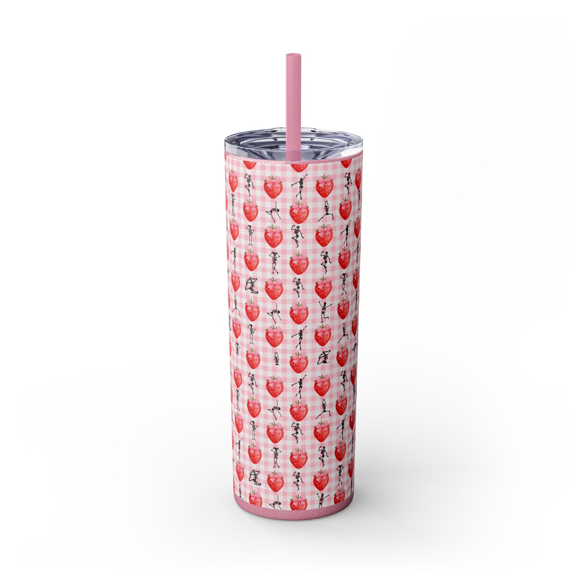 Charming Holiday Skinny Tumbler with Straw, 20oz - Perfect Gift for Parties, Home Use, Outdoor Events, Summer Picnics, or Seasonal [...]