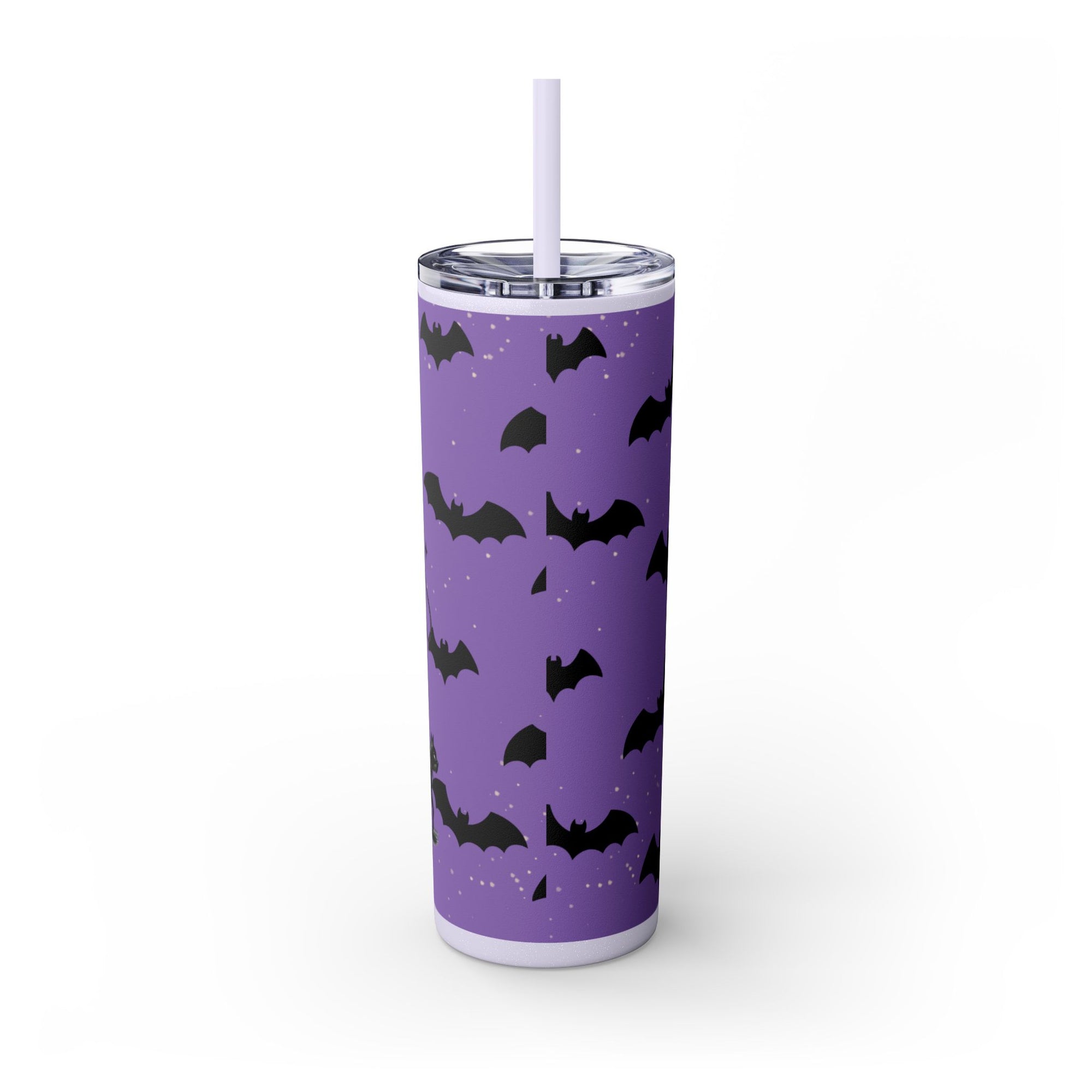 Halloween-Themed Skinny Tumbler with Straw, 20oz | Perfect for Spooky Parties, Trick or Treating, Gifting, or Everyday Use