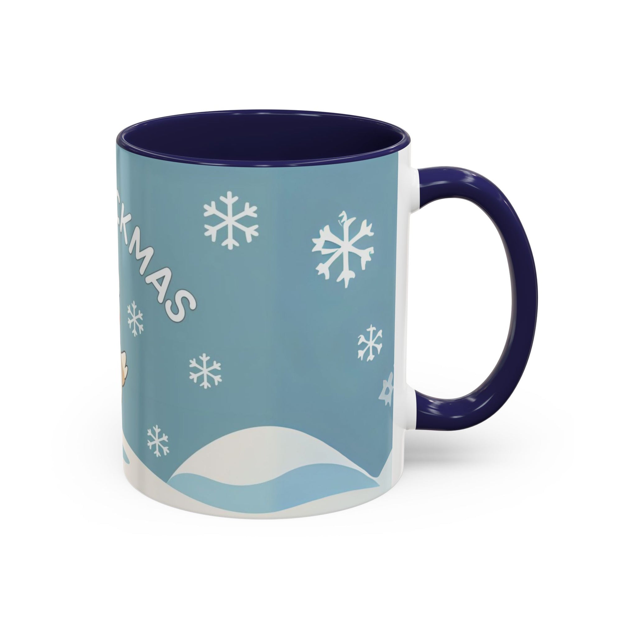 Merry Chickmas Christmas Chicken Accent Coffee Mug - Cute Holiday Gift, Festive Drinkware, Winter Celebration, Merry Chickmas, Funny Holiday Gift for Chicken Moms