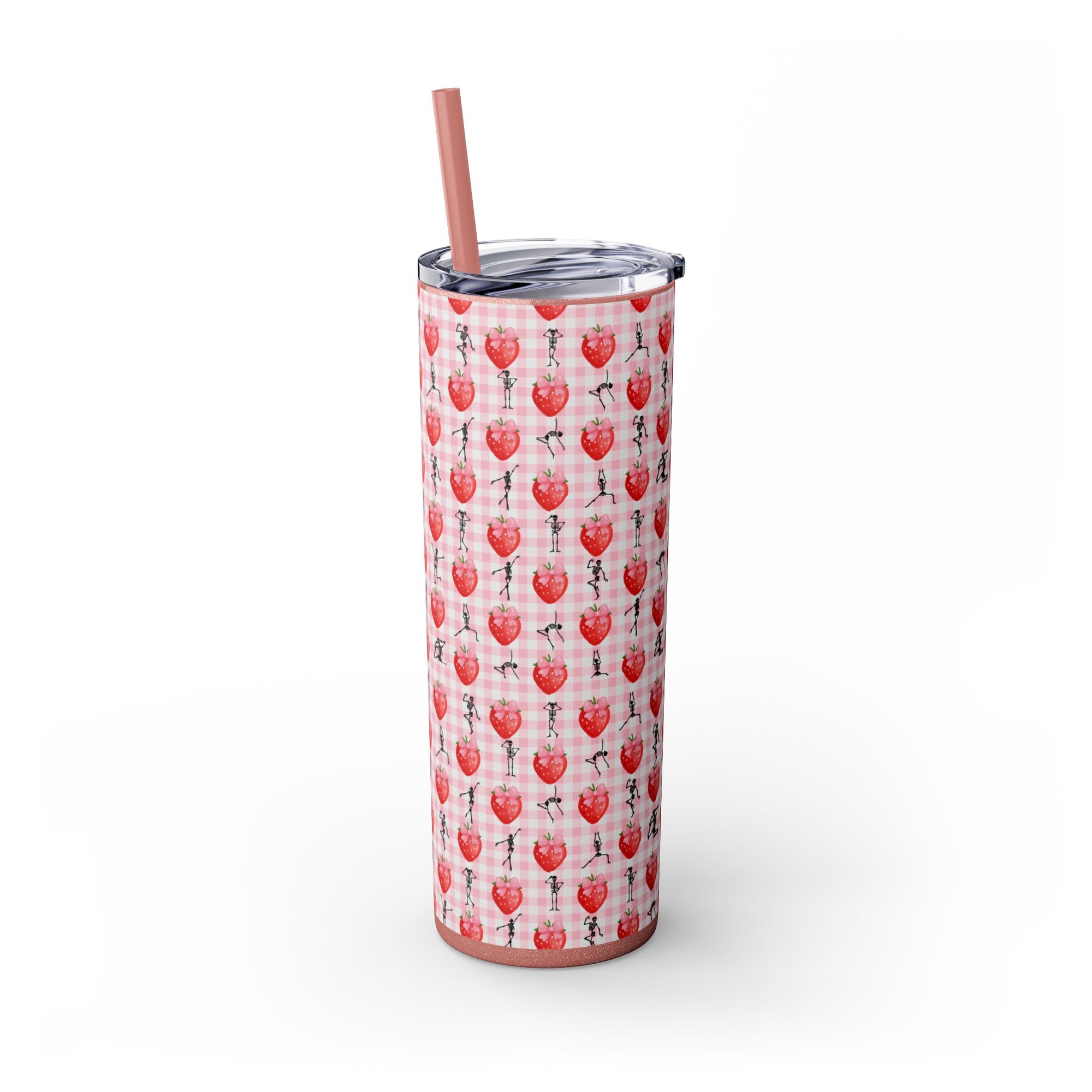 Charming Holiday Skinny Tumbler with Straw, 20oz - Perfect Gift for Parties, Home Use, Outdoor Events, Summer Picnics, or Seasonal [...]