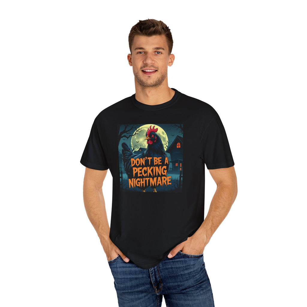 Don't Be a Pecking Nightmare T-shirt, Funny Halloween Shirt, Unisex Tee, Unique Gift, Seasonal Apparel, Spooky Vibe, Casual Wear
