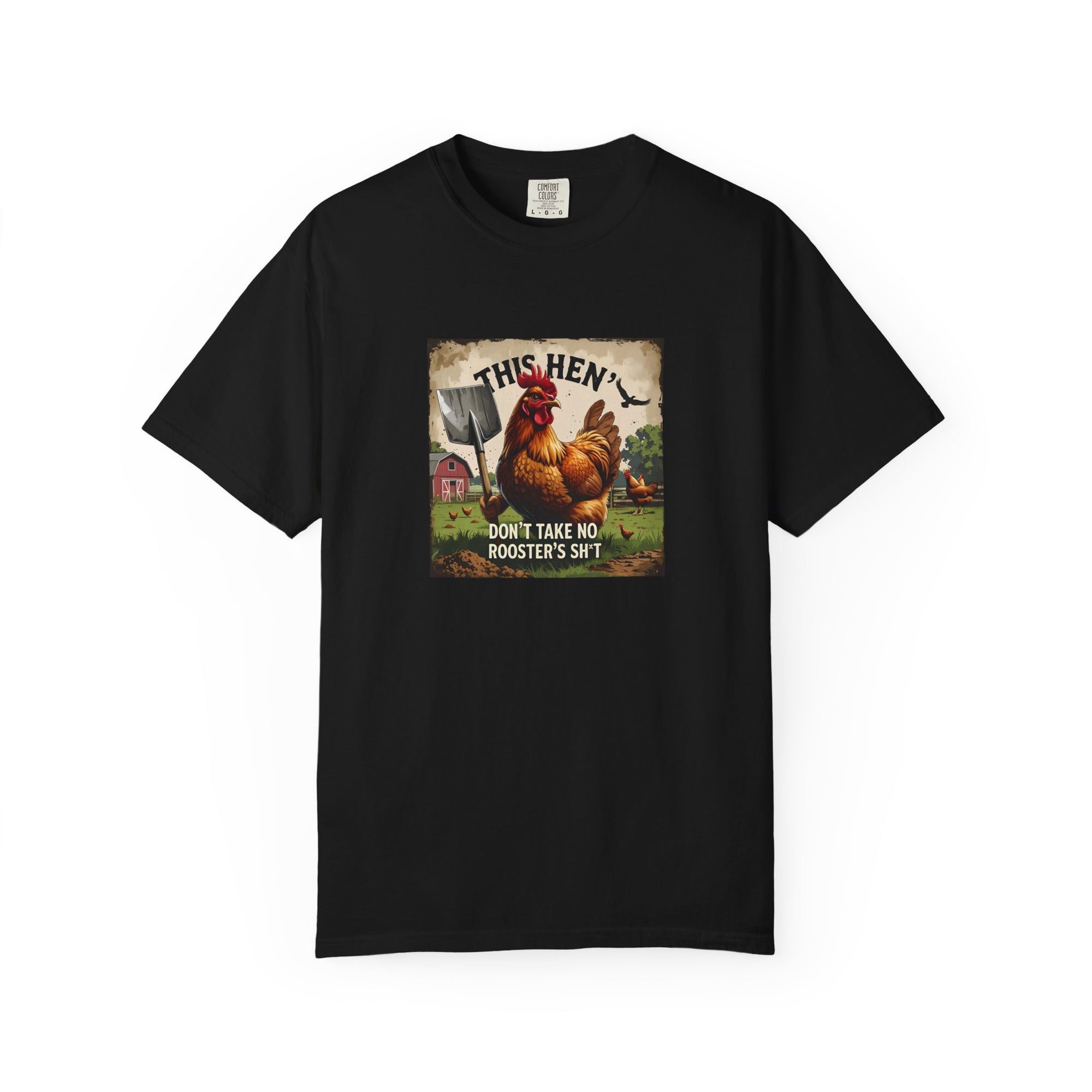 Funny Hen Rooster T-Shirt, Unisex Vintage Vibe, Farmhouse Decor, Gift for Animal Lovers, Great for Casual Wear, Farm Themed apparel, Humor Shirt