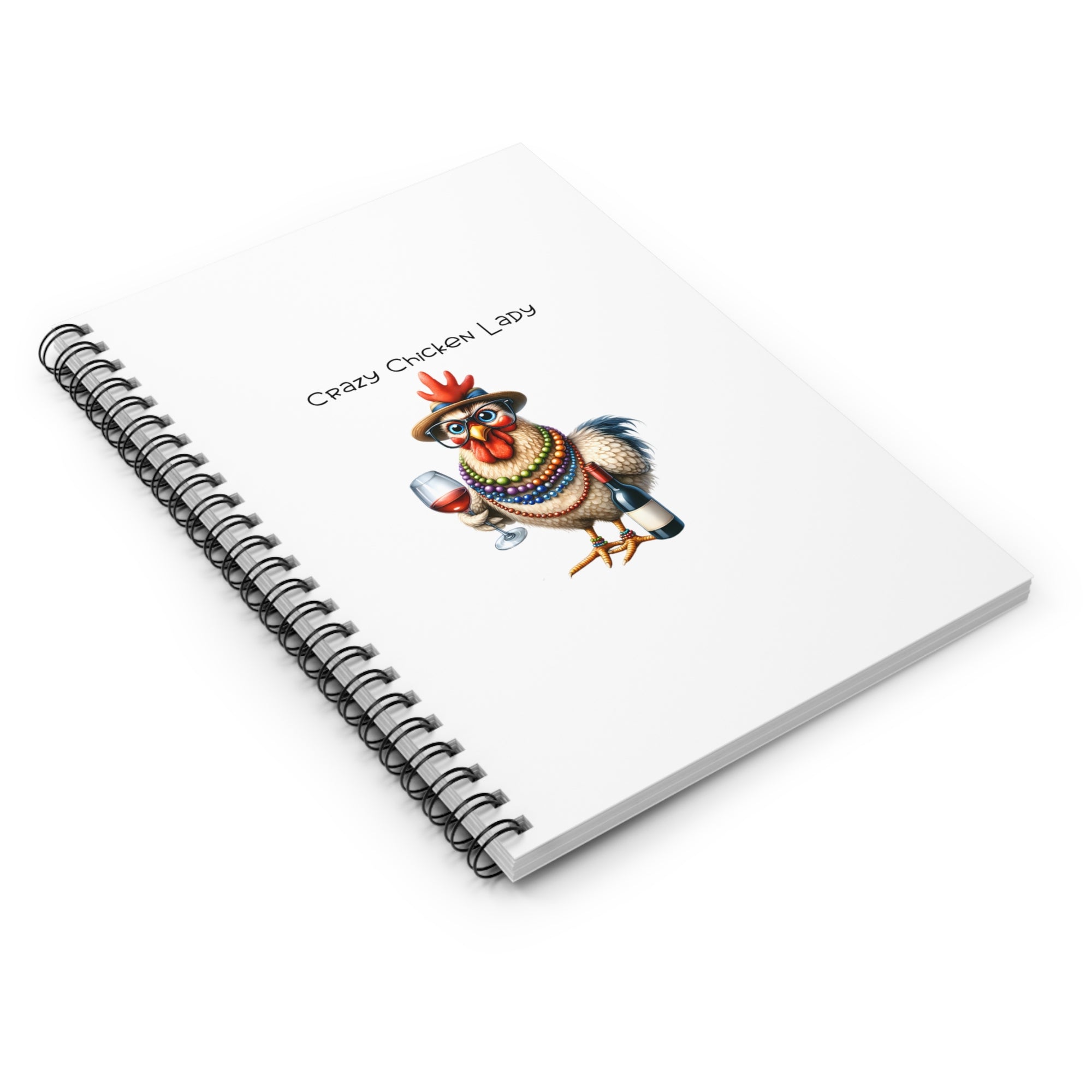 Crazy Chicken Lady Spiral Notebook - Fun Journal for Chicken Lovers, Gift for Hen Owners, Home Office Stationery, Coworker Gift, [...]