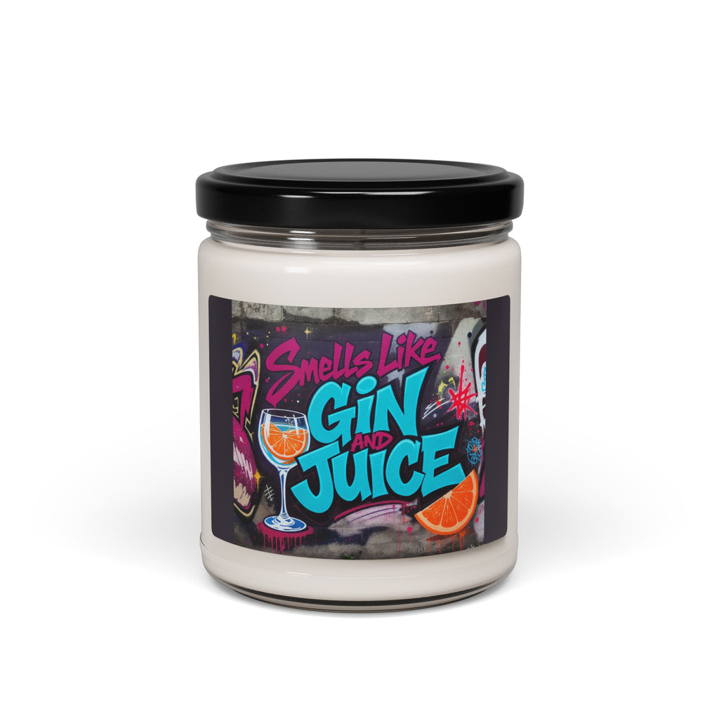 Smells Like Gin and Juice Soy Candle | 90s Nostalgia Gift | Snoop Dogg Inspired Candle | Retro Funny Candle for Music Lovers