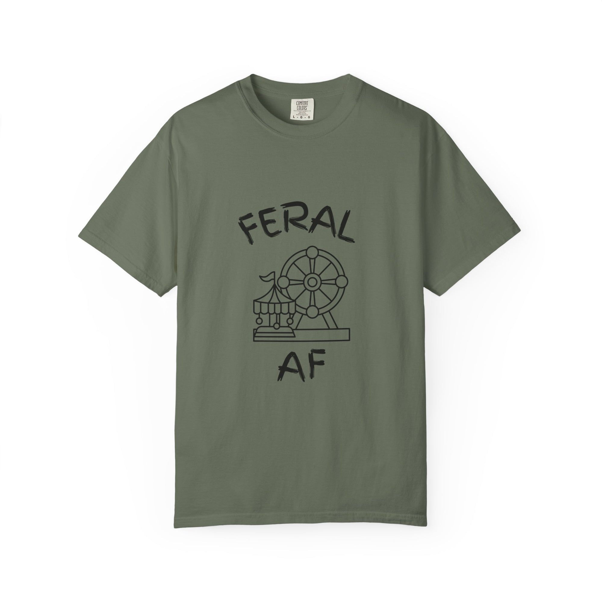 Carnival Feral AF T-Shirt for Wild Spirits, Unisex Graphic Tee, Gift for Animal Lovers, Nature Enthusiast Apparel, Casual Everyday Wear