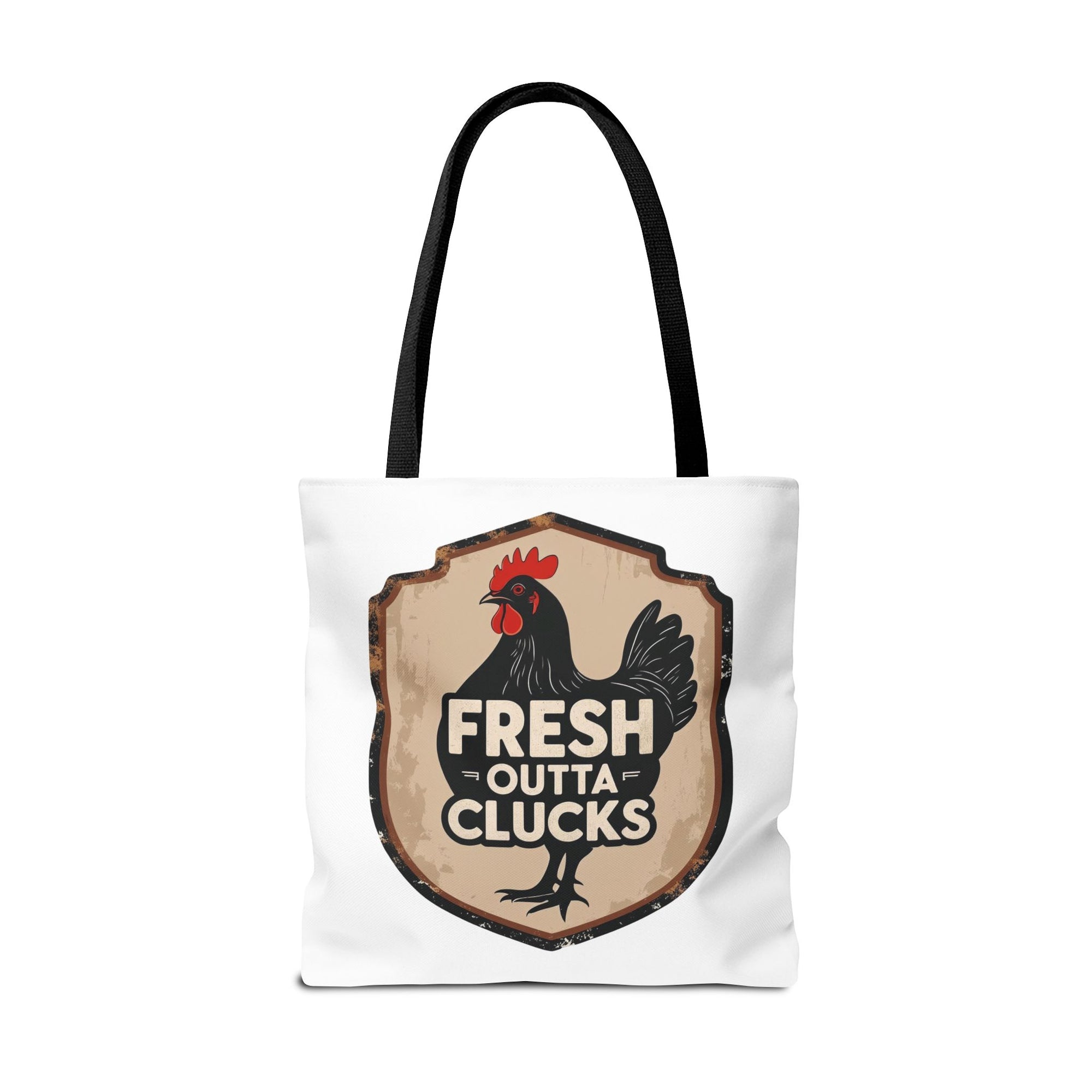 Fresh Outta Clucks Chicken Tote Bag – Funny Farmhouse Market Bag – Gift for Chicken Moms